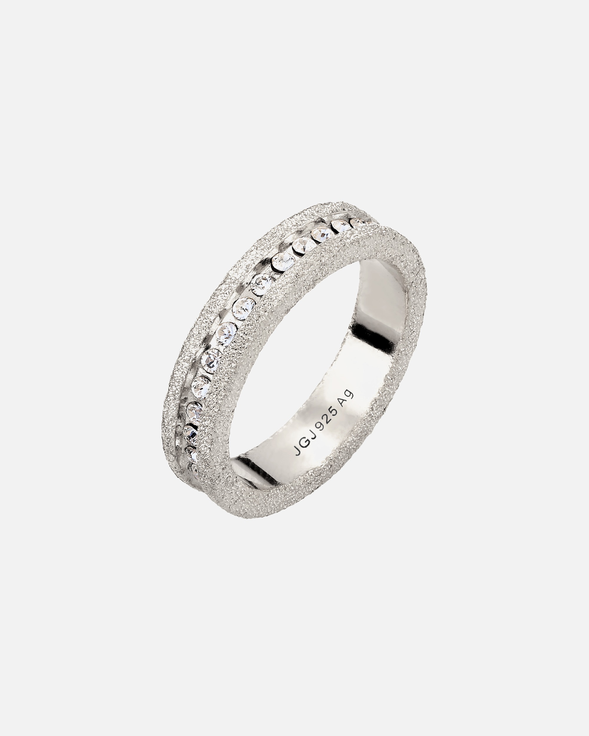 Anello di Femmina Elli Anello con Swarovski Cristalli Bianco 925 Sterling Silver 52