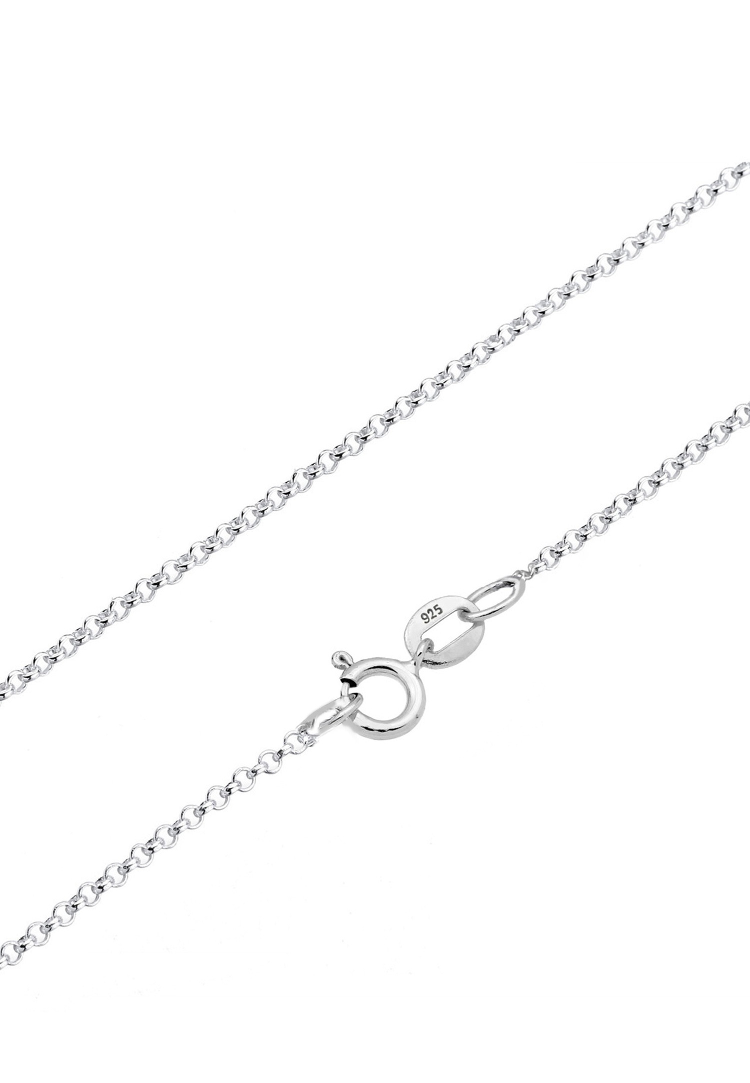 Collana Con Ciondolo Blue Evil Eye In Argento Sterling 925 E Zirconia Cubica - Portafortuna Con Catena Regolabile 40/43/45 Cm