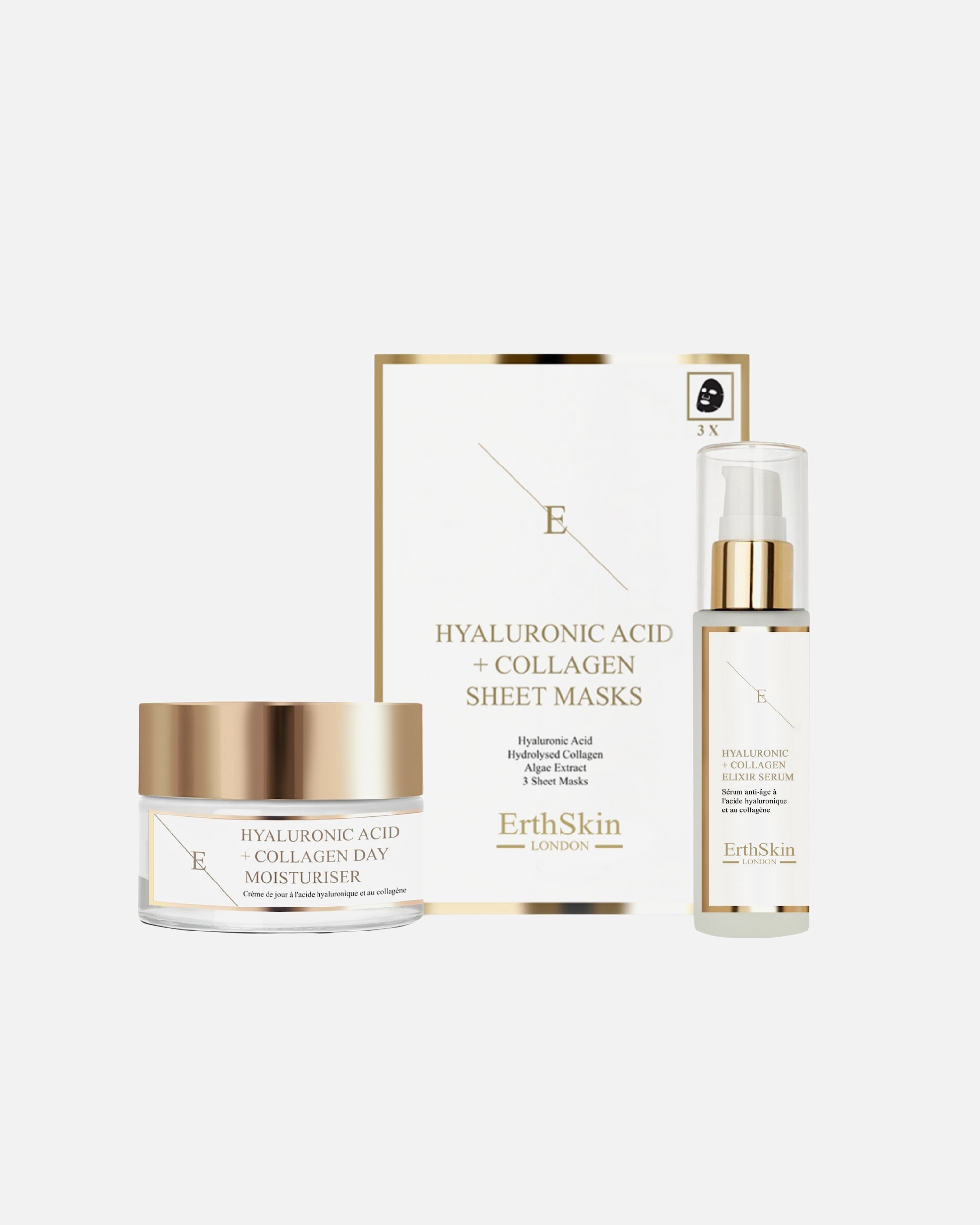 Set cura del viso di Femmina Trio Hydra Lift Glow 1 pezzo