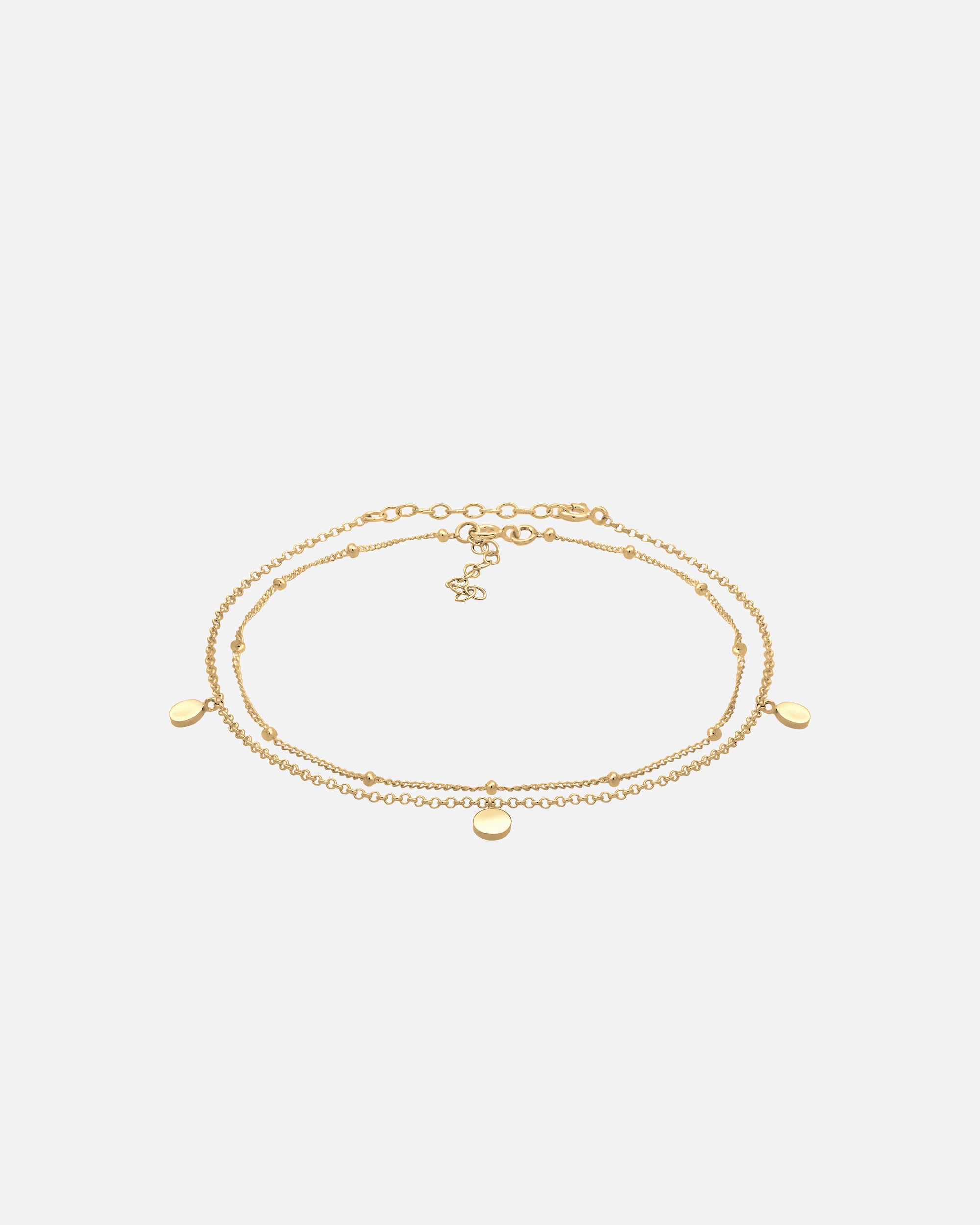 Gioielleria di Femmina Elli Sfera Catena Estate Piastre 925 argento sterling 925 goldfarben