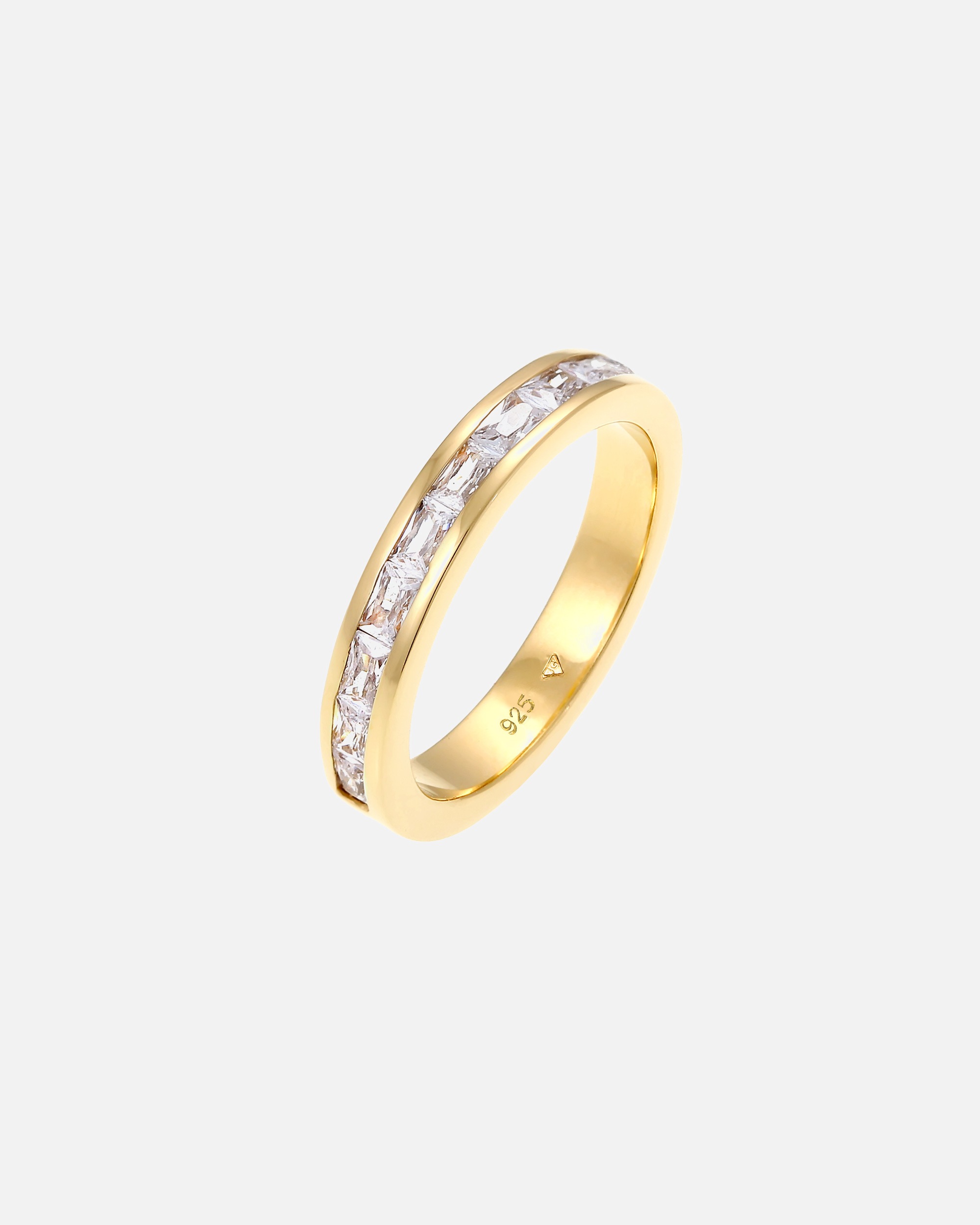 Anello di Femmina Elli Anello Tagliare Bacchetta Elegante in Argento Sterling 925 con Cristalli di Zirconia 58