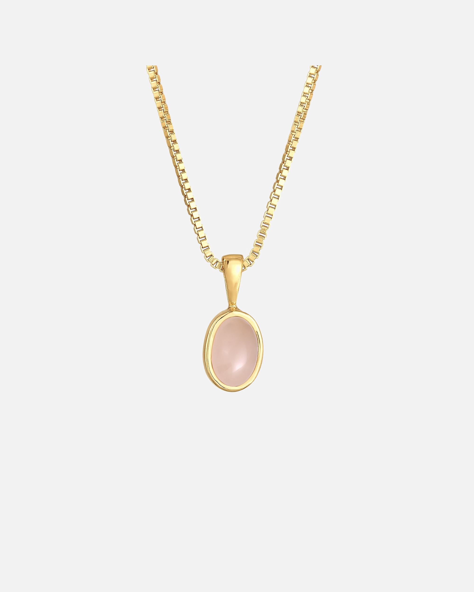 Ciondolo ovale in quarzo rosa: collana in argento sterling 925 Ciondolo ovale in quarzo rosa: collana in argento sterling 925