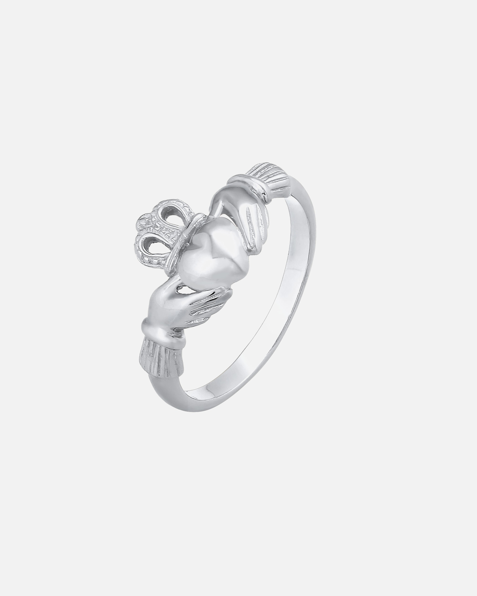 Anello di Femmina Elli Claddagh Cuore Amore Amicizia in argento sterling 925 54