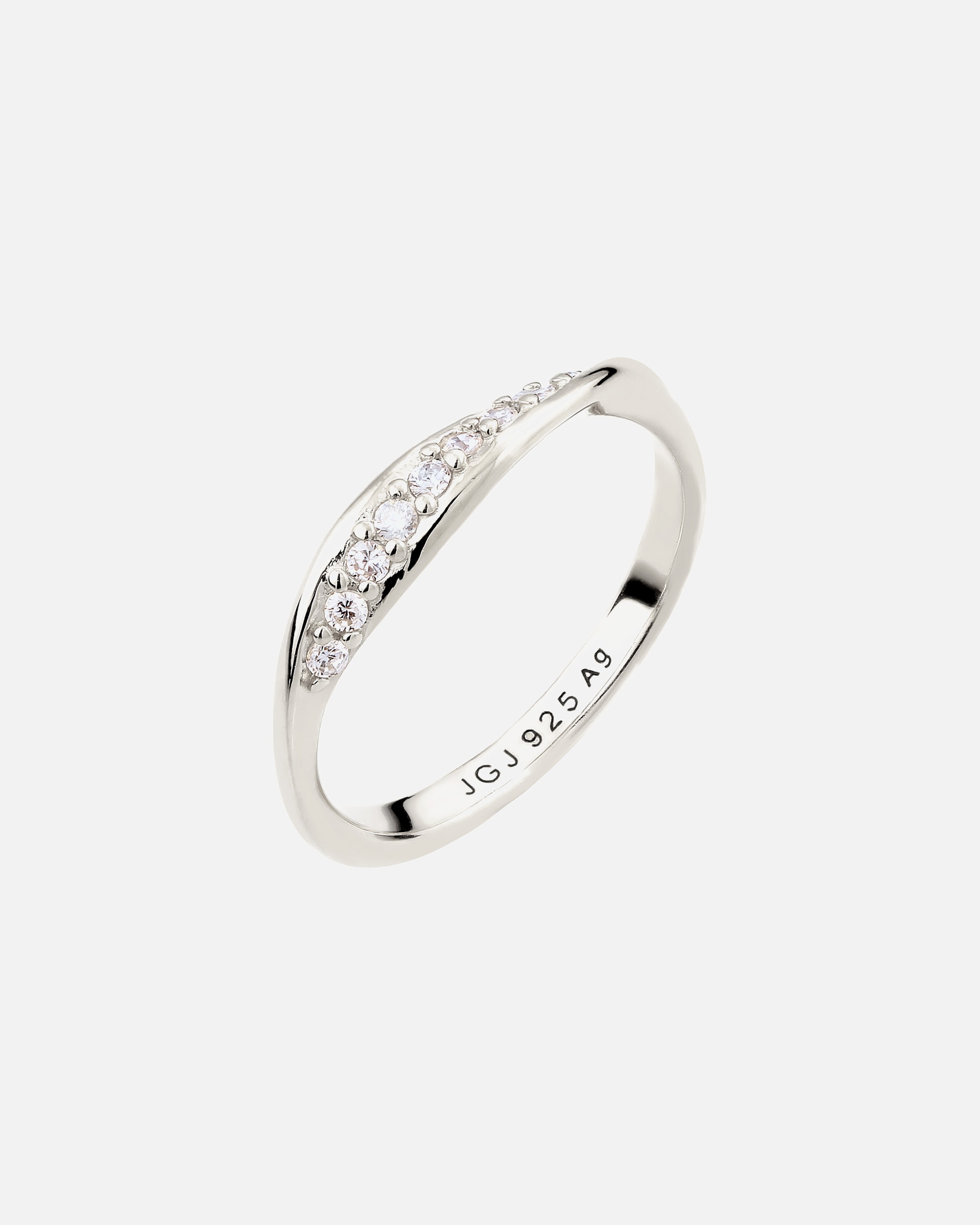 Anello di Femmina Elli DIAMONDS Anello Diamante Sintetico Bianco Taglio Brillante (0.18 ct) 925 Sterling Silver 54