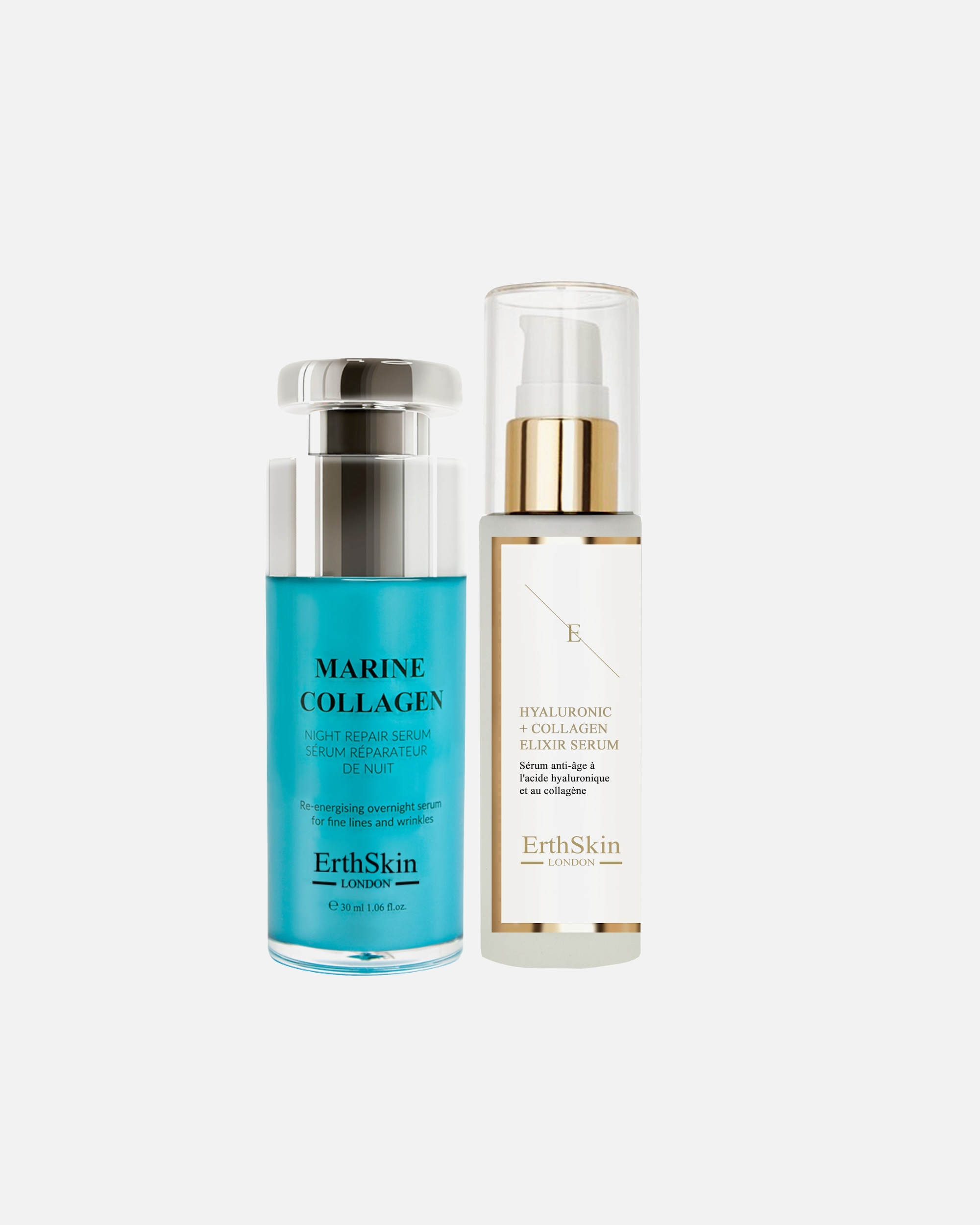 Set cura del viso di Femmina ErthSkin London Duo Hydra + Marine Repair 1 pezzo