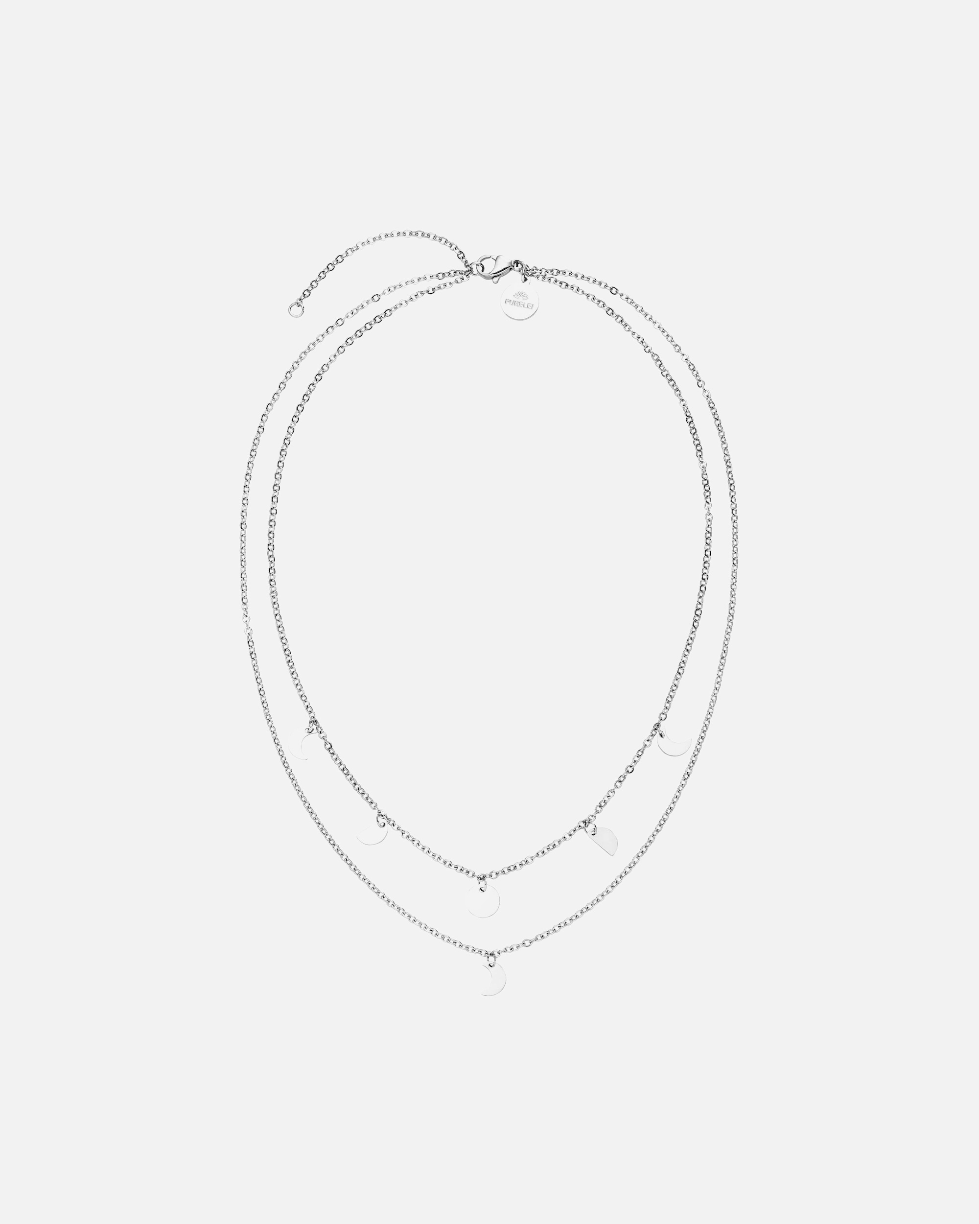 Collana di Unisex Purelei Luna Collana 100% acciaio inossidabile 35/40 cm