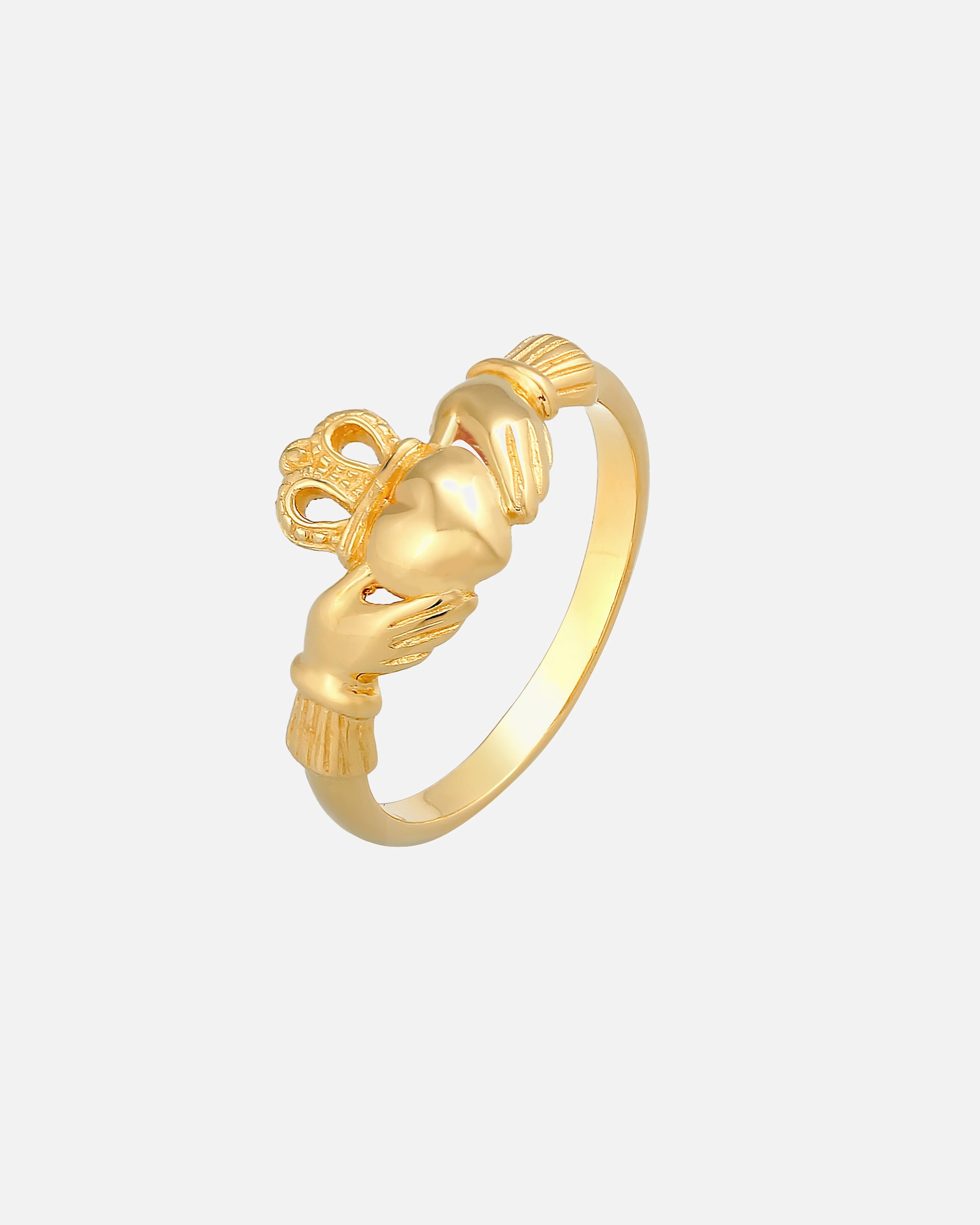 Anello di Femmina Elli Claddagh Cuore Amore Amicizia in argento sterling 925 54