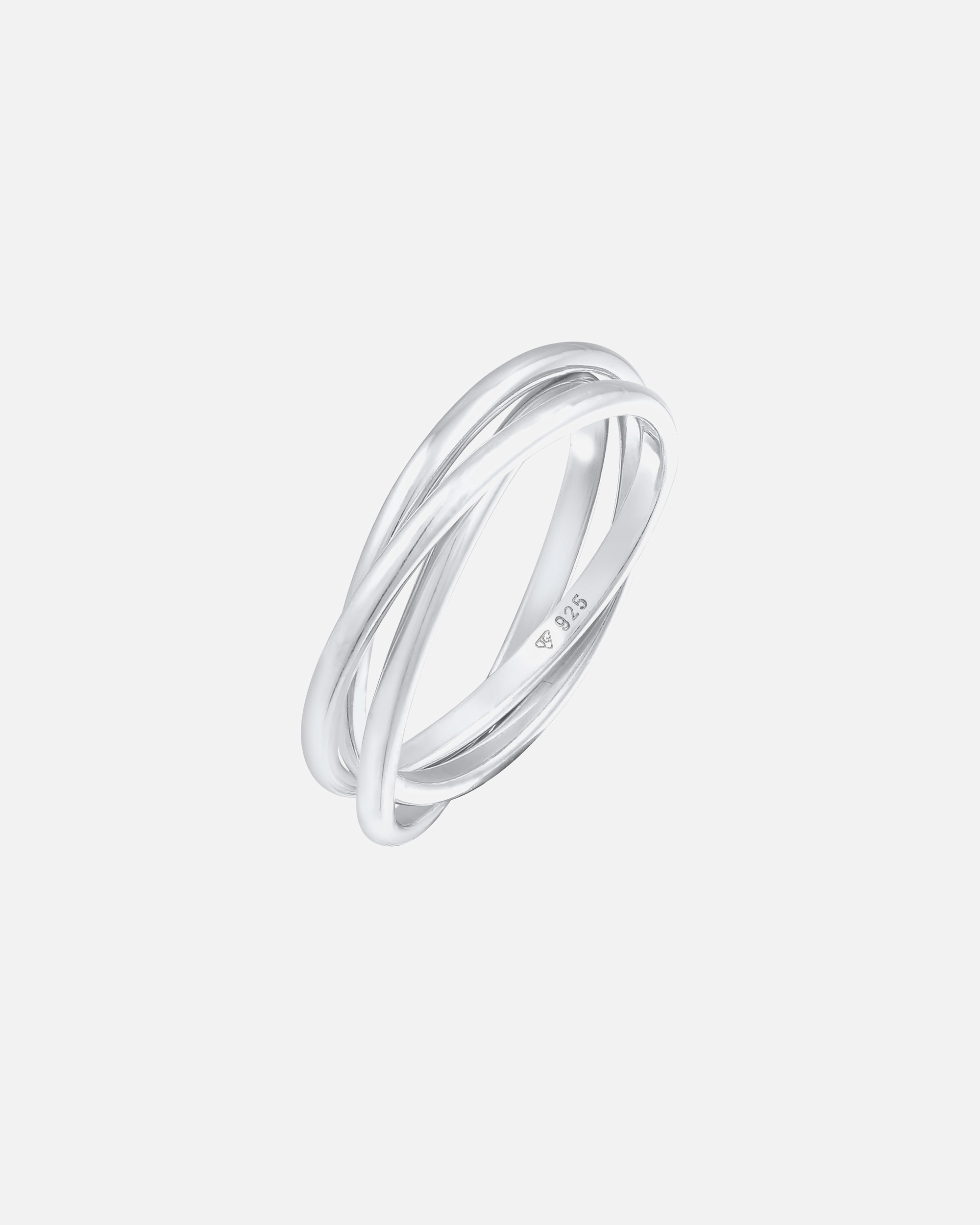 Anello di Femmina Elli Anello di avvolgimento Trini Look Basico Minimal Trend in argento sterling 925 58