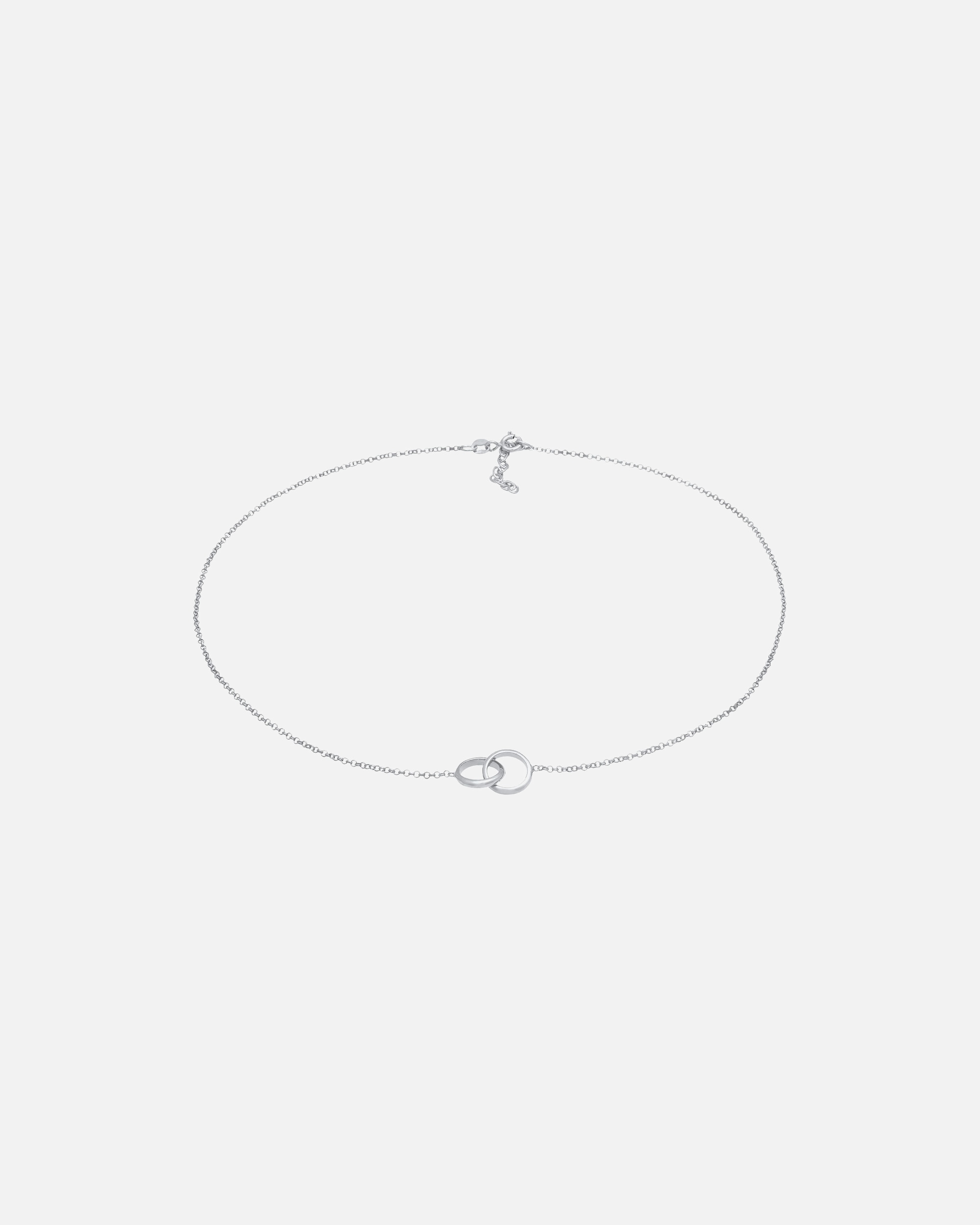 Collana di Femmina Elli Girocollo Cerchio Minimal Basic Trend in argento sterling 925 silberfarben