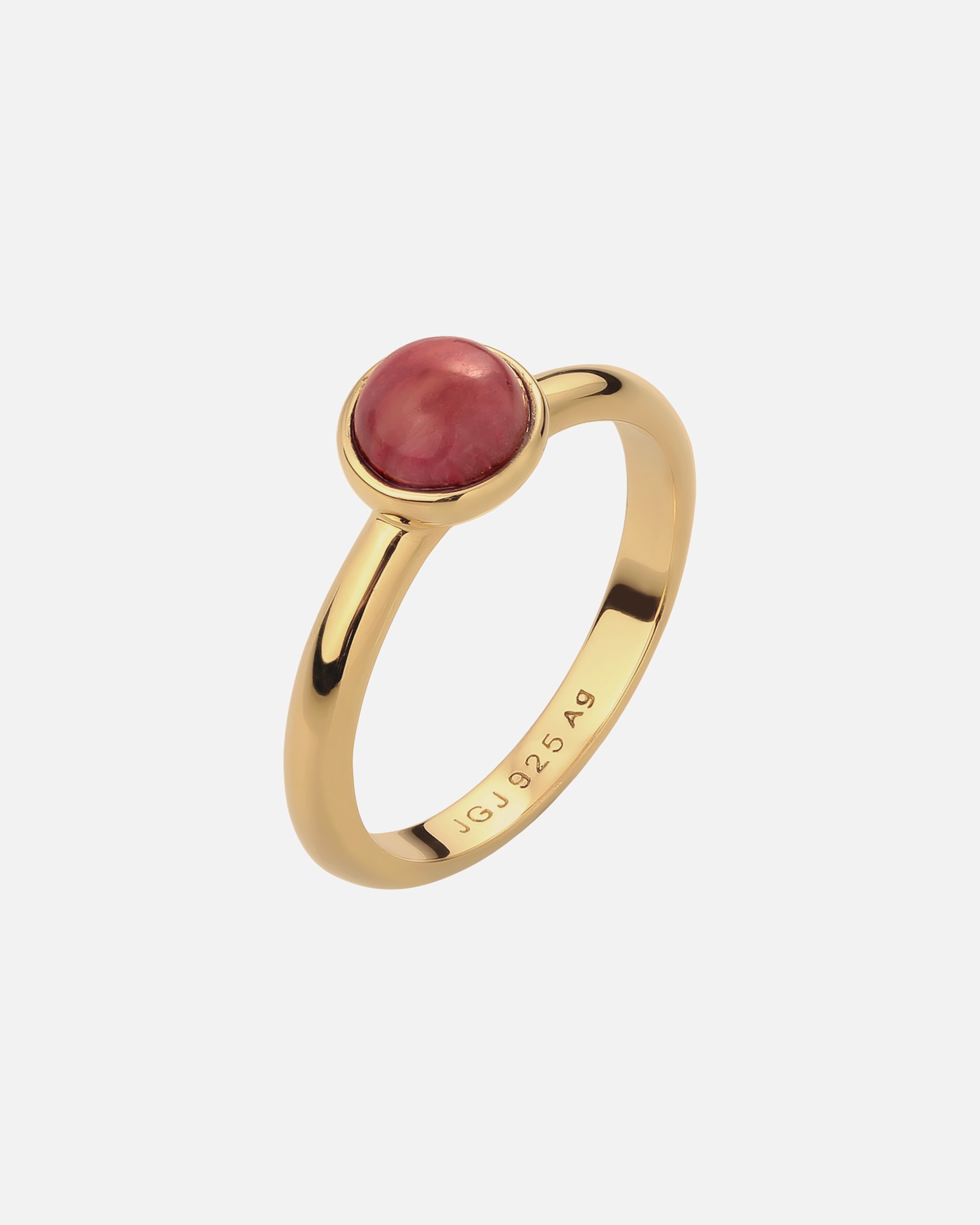 Anello di Femmina Elli Anello con Pietre Agata Rosso 925 Sterling Silver 54