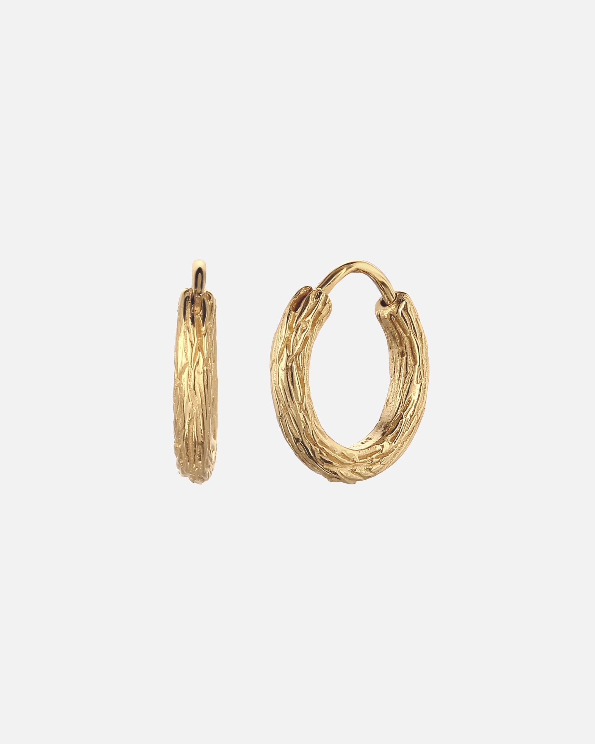 Orecchini di Maschio KUZZOI Creole Earring 925 Sterling Silver goldfarben