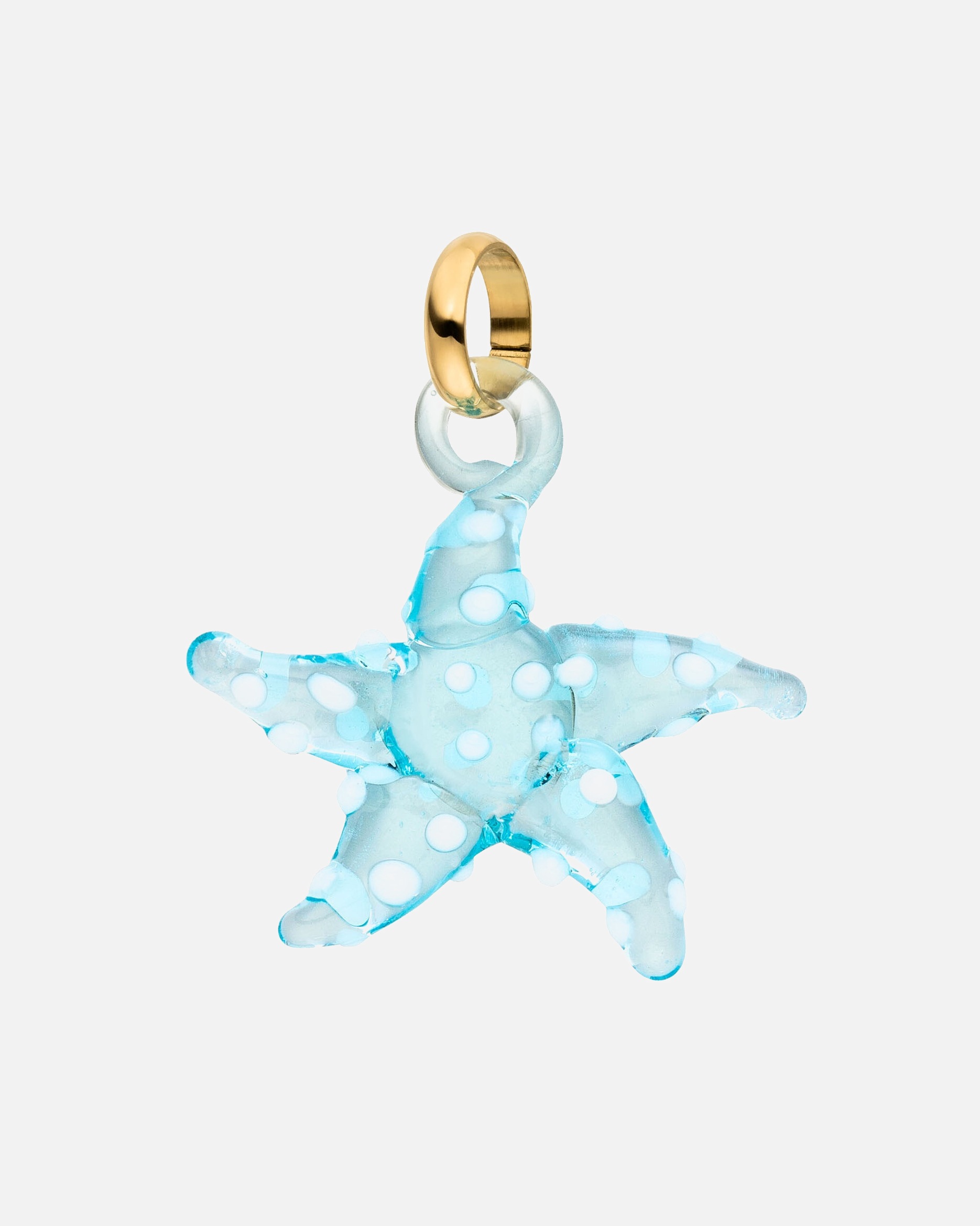 Pendente di Unisex Glass Starfish Fascino 100% acciaio inossidabile Oro