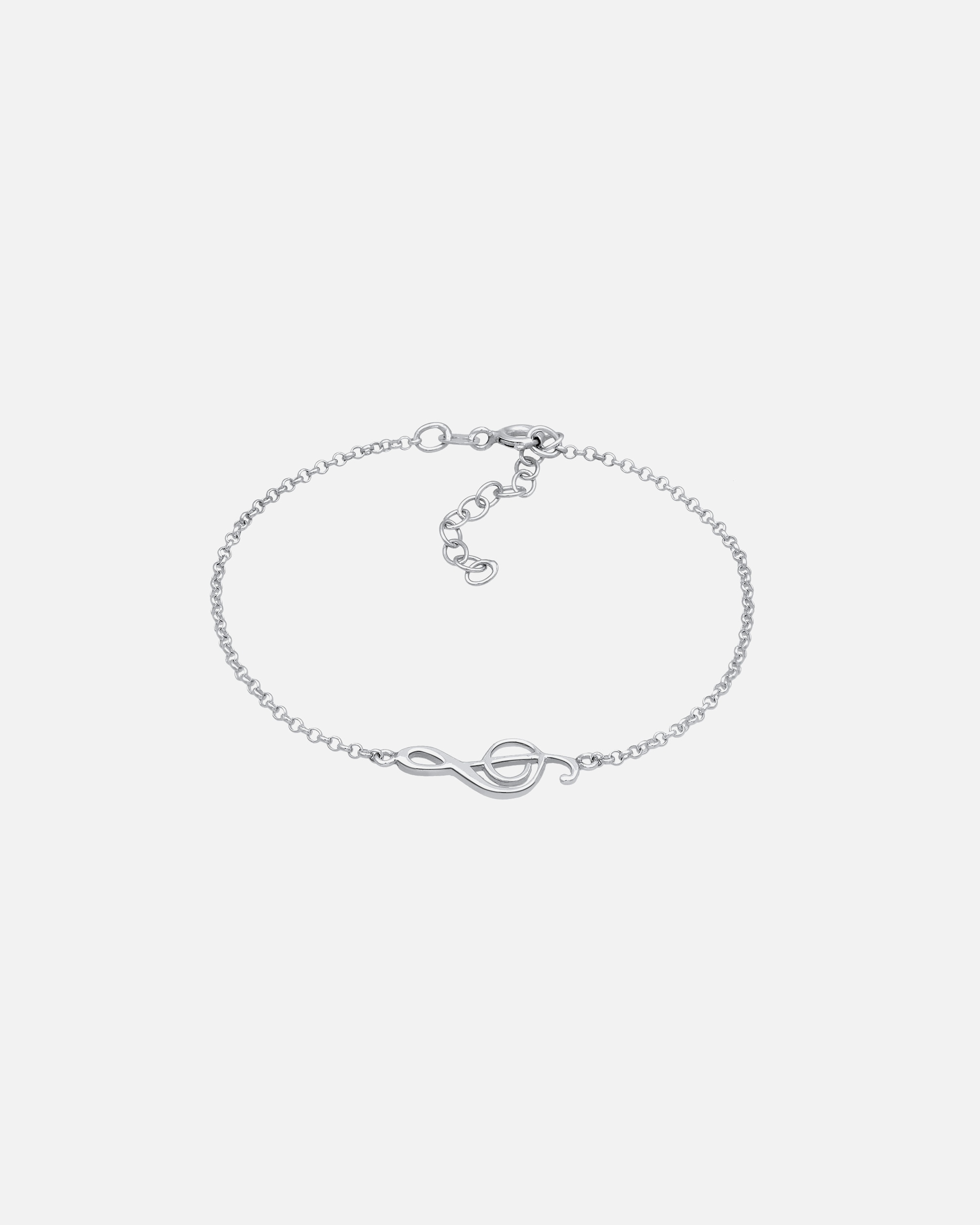 Braccialetto di Femmina Elli Clef Nota musicale Tendenza in Argento Sterling 925 silberfarben