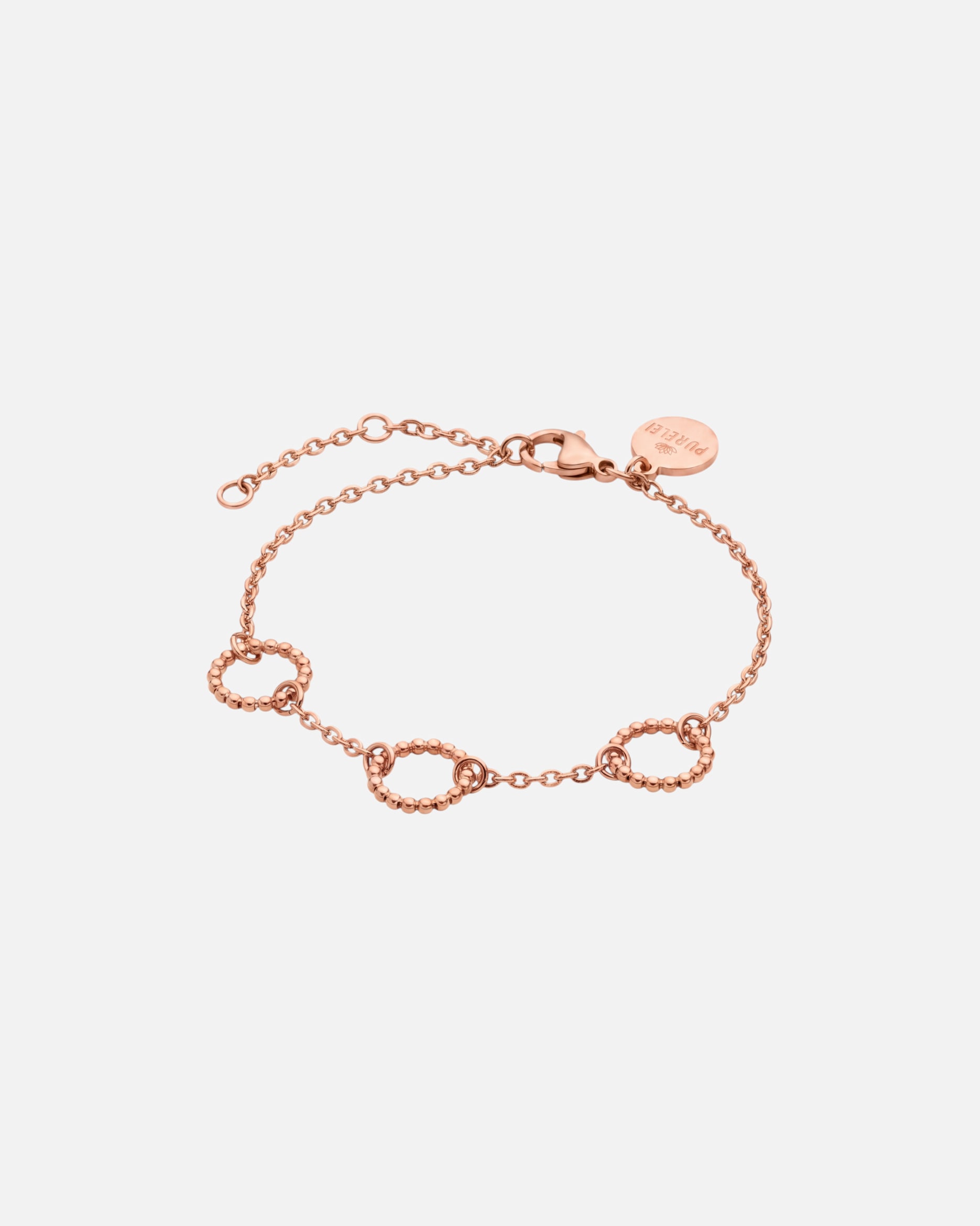 Braccialetto di Unisex Purelei Miracle Bracciale 100% acciaio inossidabile Oro rosa