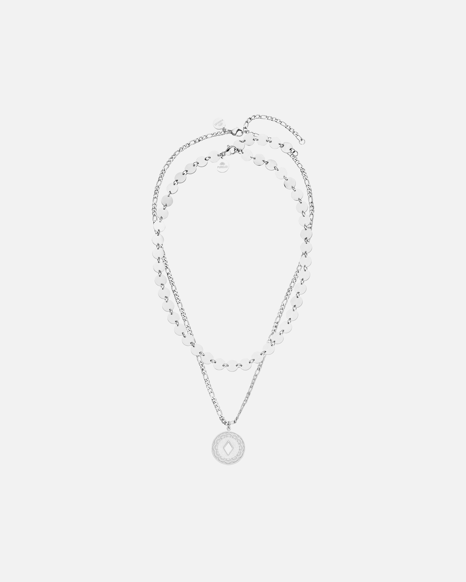 Set Gioielli di Unisex Purelei Waikiki Collanas 100% acciaio inossidabile Argento