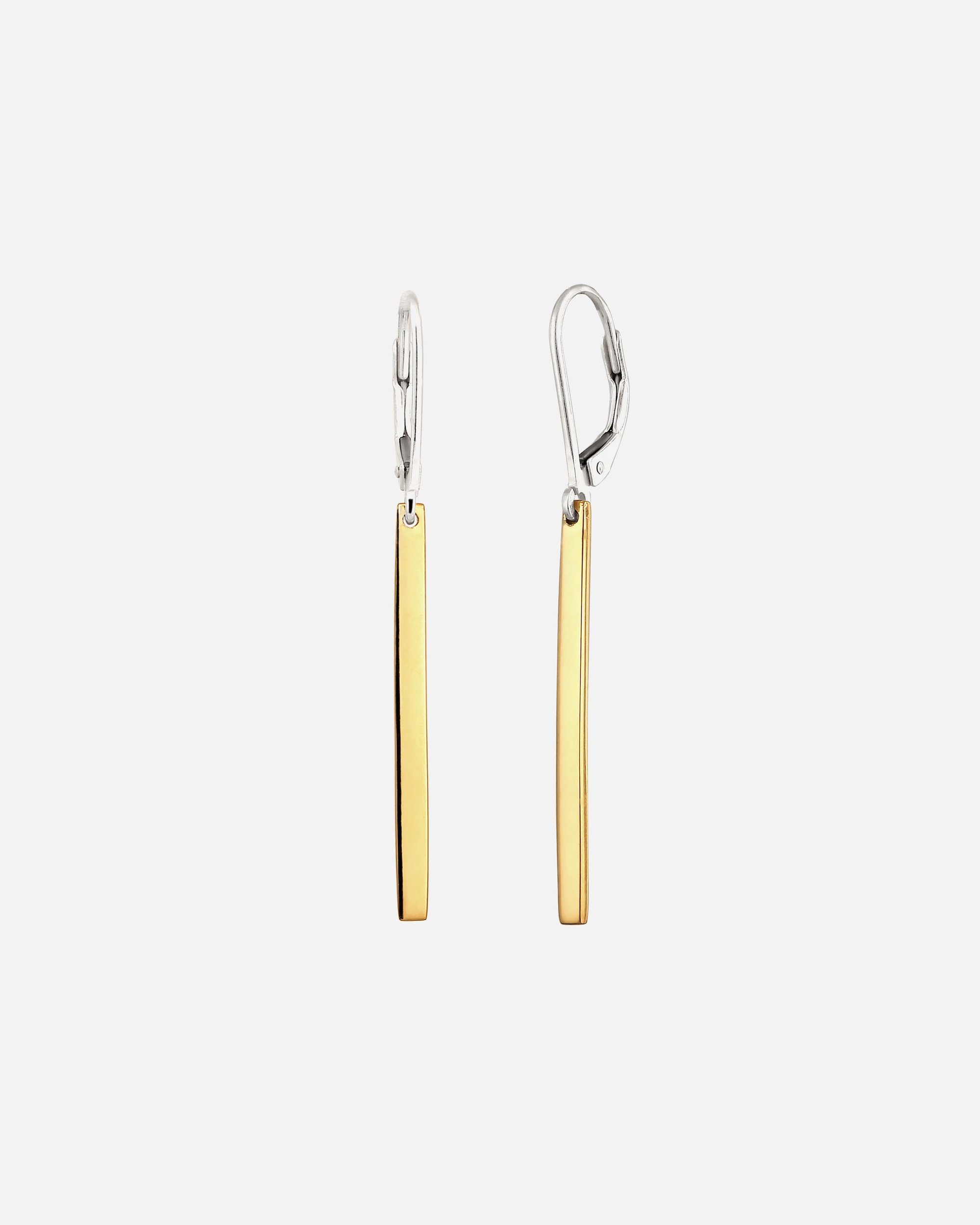Orecchini di Femmina Elli Orecchini Pendenti Geo Look di Base Tendenza Blogger in Argento Sterling 925 Bicolore