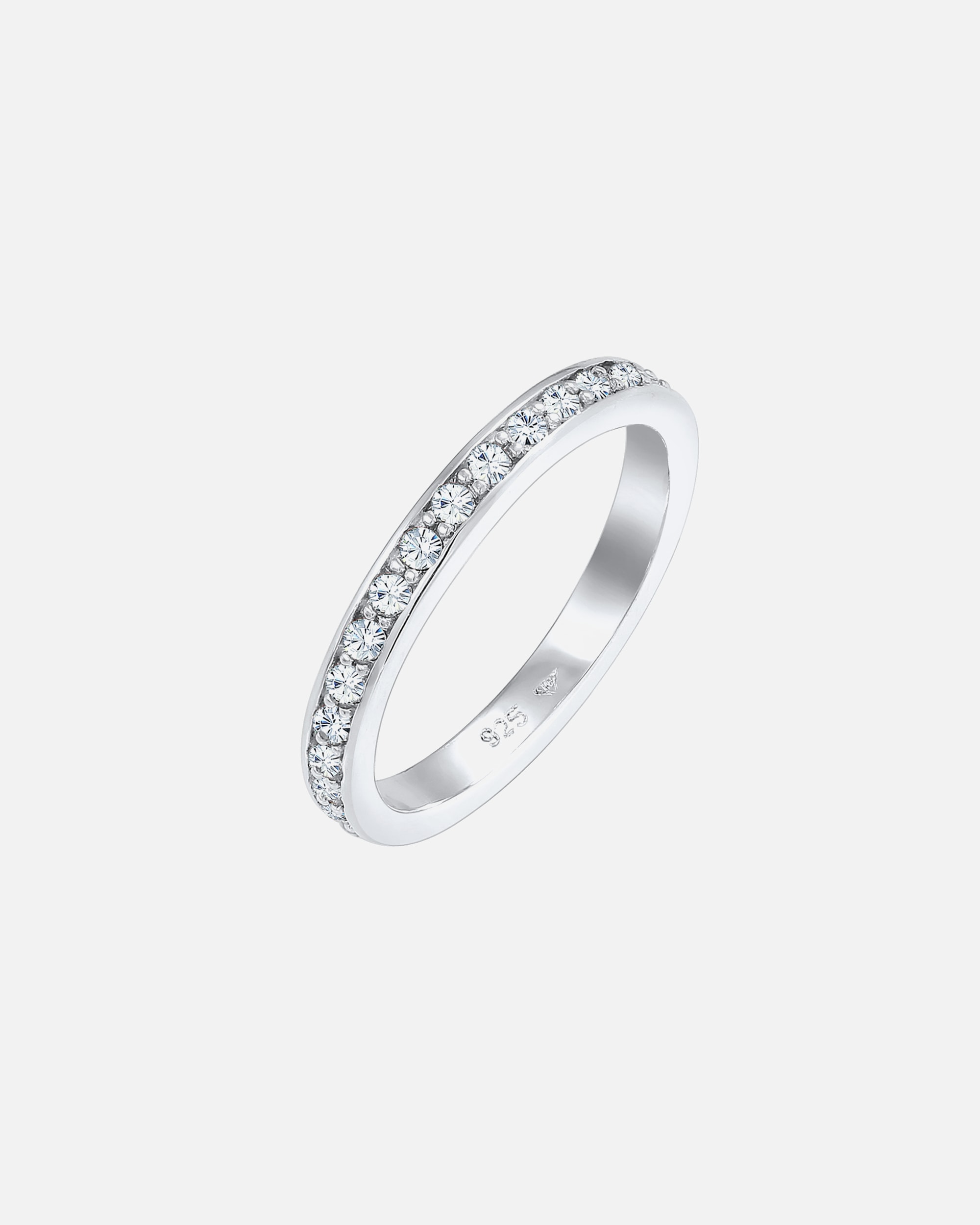 Anello di Femmina Elli Banda Memoire con cristalli in Argento Sterling 925 60