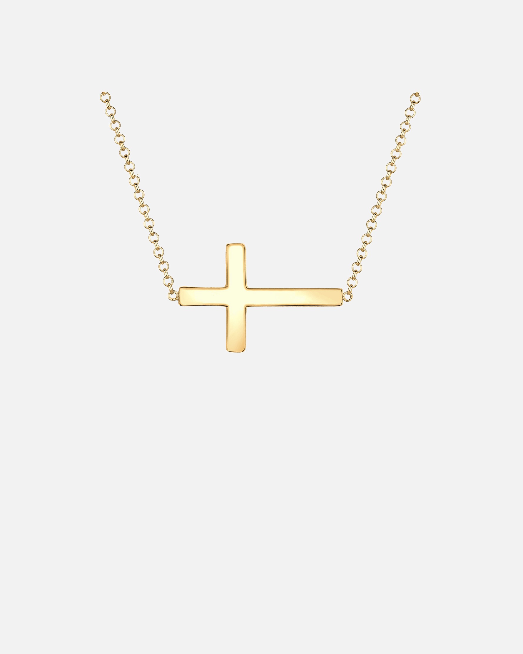 Collana di Femmina Elli Croce Ciondolo Elegant in Argento Sterling 925 goldfarben