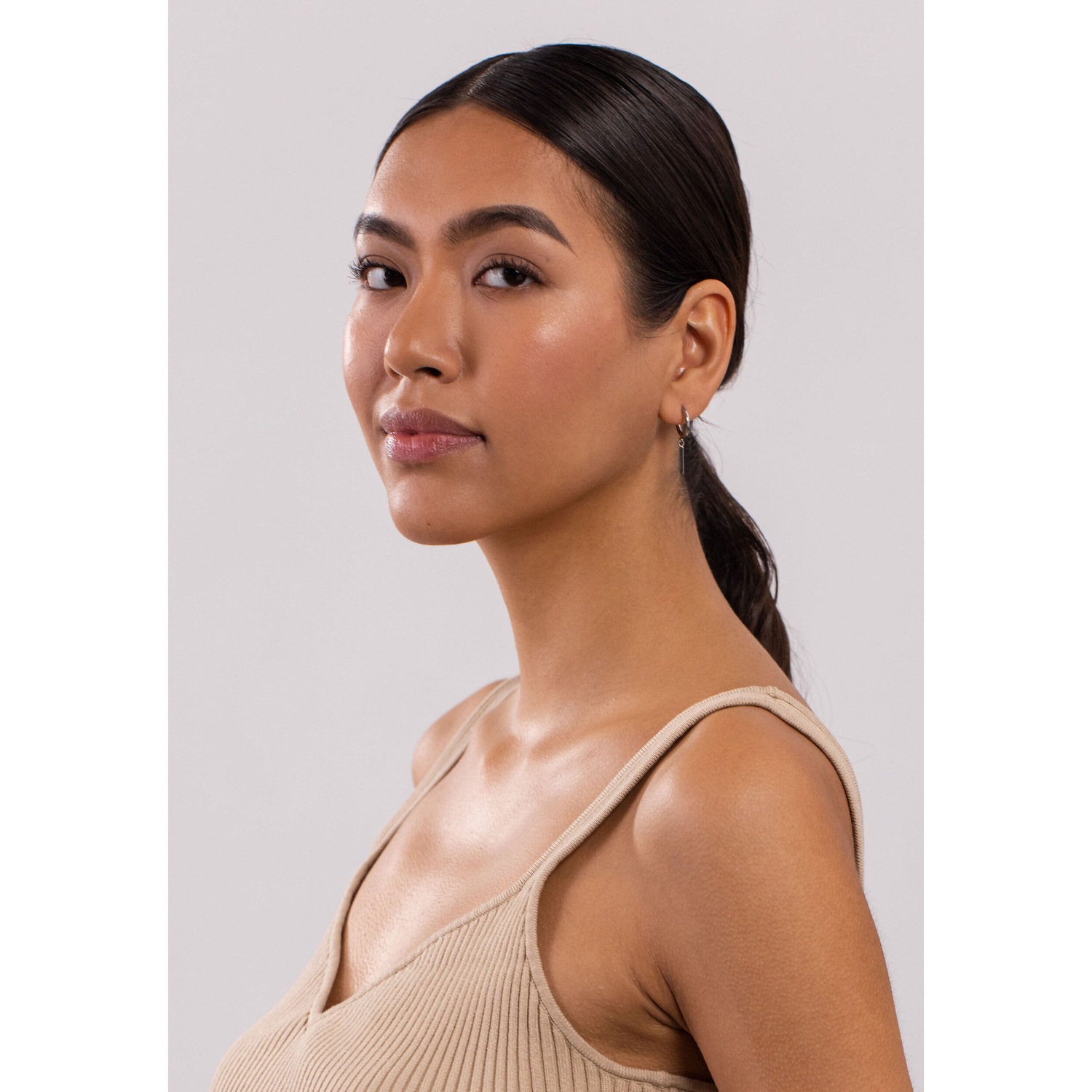 Coppia Orecchino Creolo Elegante Donna Uomo Acciaio E Placcato Rame Nuovo 7088 e Coppia Orecchino Creolo Elegante Donna Uomo Acciaio E Placcato Rame Nuovo 7088 e