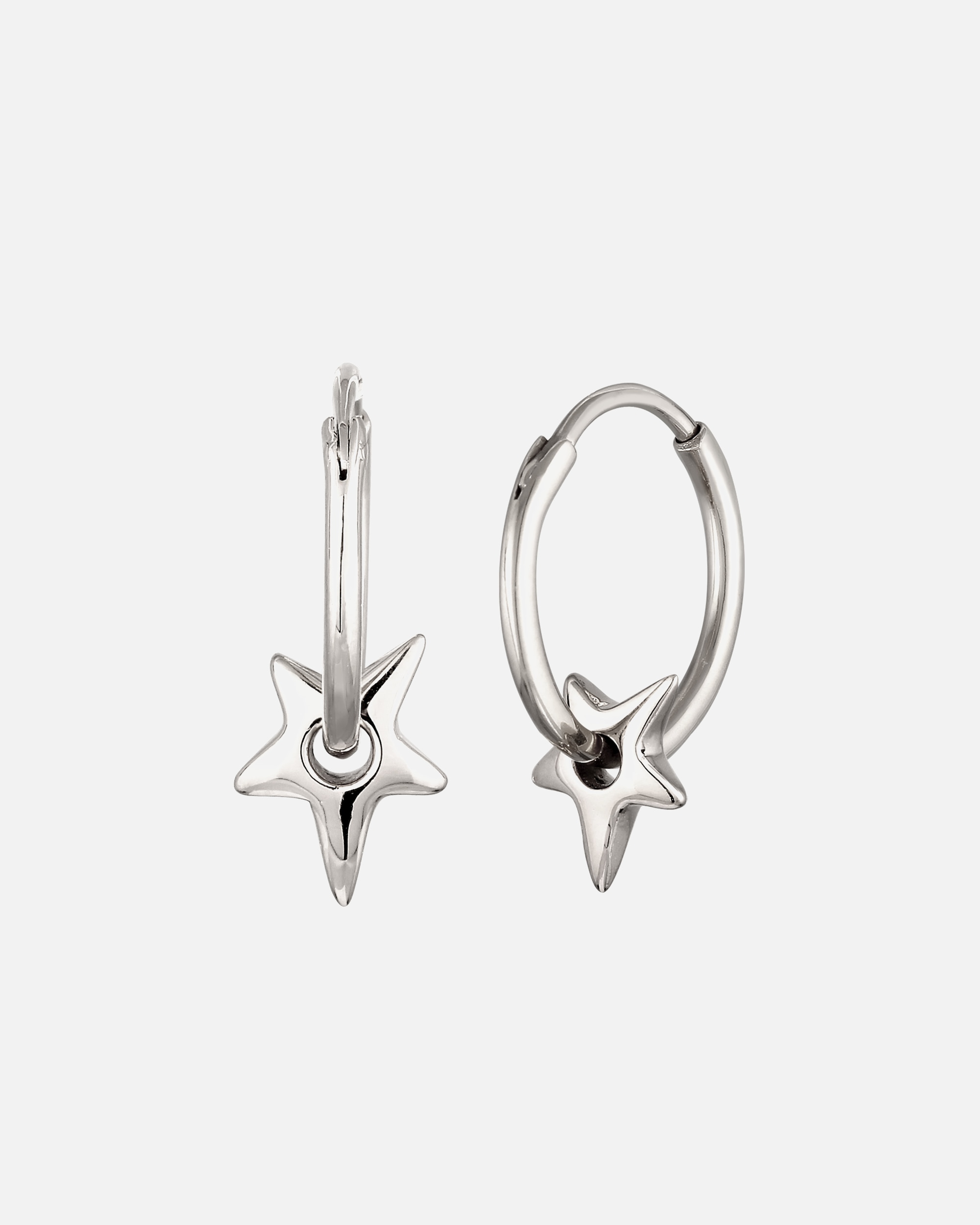 Orecchini di Femmina Elli Orecchini Creole Stella 925 Sterling Silver silberfarben