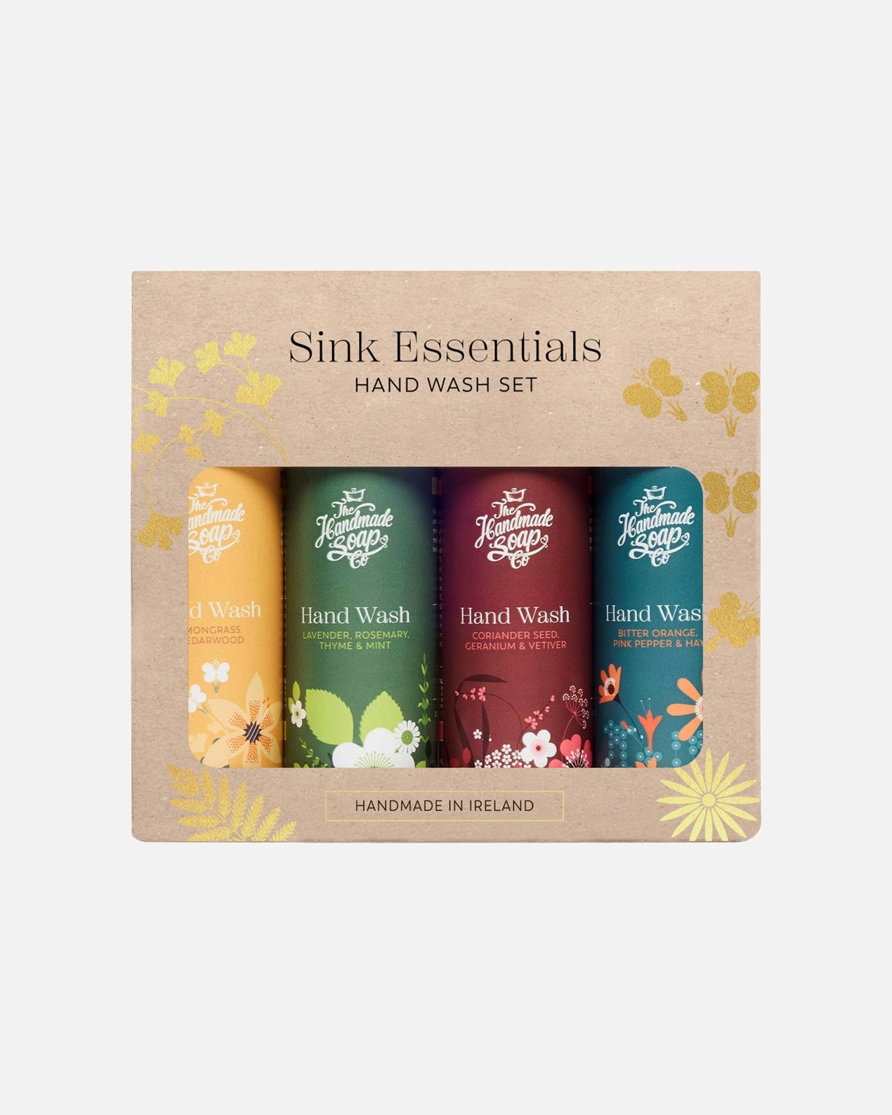 Set unghie di Unisex The Handmade Soap Set regalo lavamani Sapone per mani alla citronella 100ml + Sapone per mani all'arancia amara 100ml + Sapone per mani alla lavanda 100ml + Sapone per mani ai semi di coriandolo 100ml