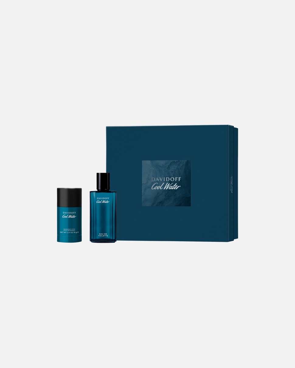 Set di fragranze di Maschio Davidoff Cool Water Set ~4999 E.d.T. Nat. Spray 75 ml + Deodorant Stick 75 ml 1 Stück