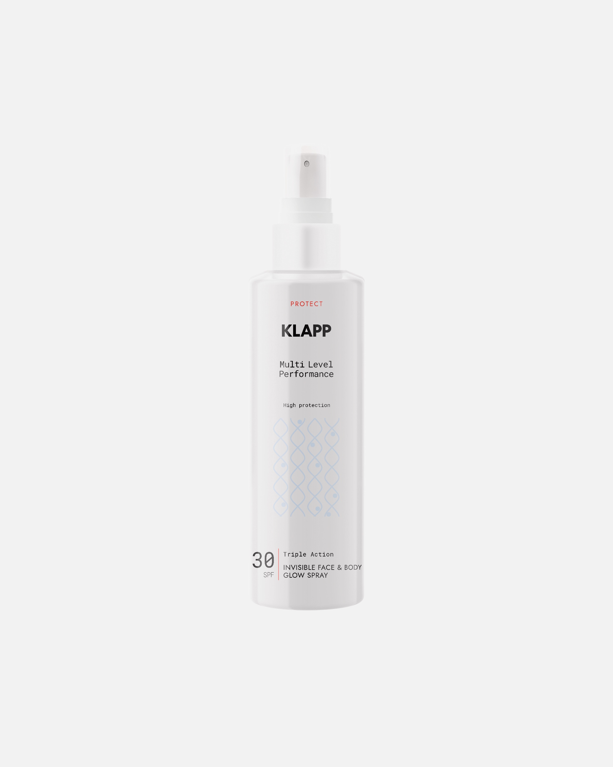 Spray Solare di Unisex Klapp Invisible Face & Body Glow Spray SPF 30 200 ml