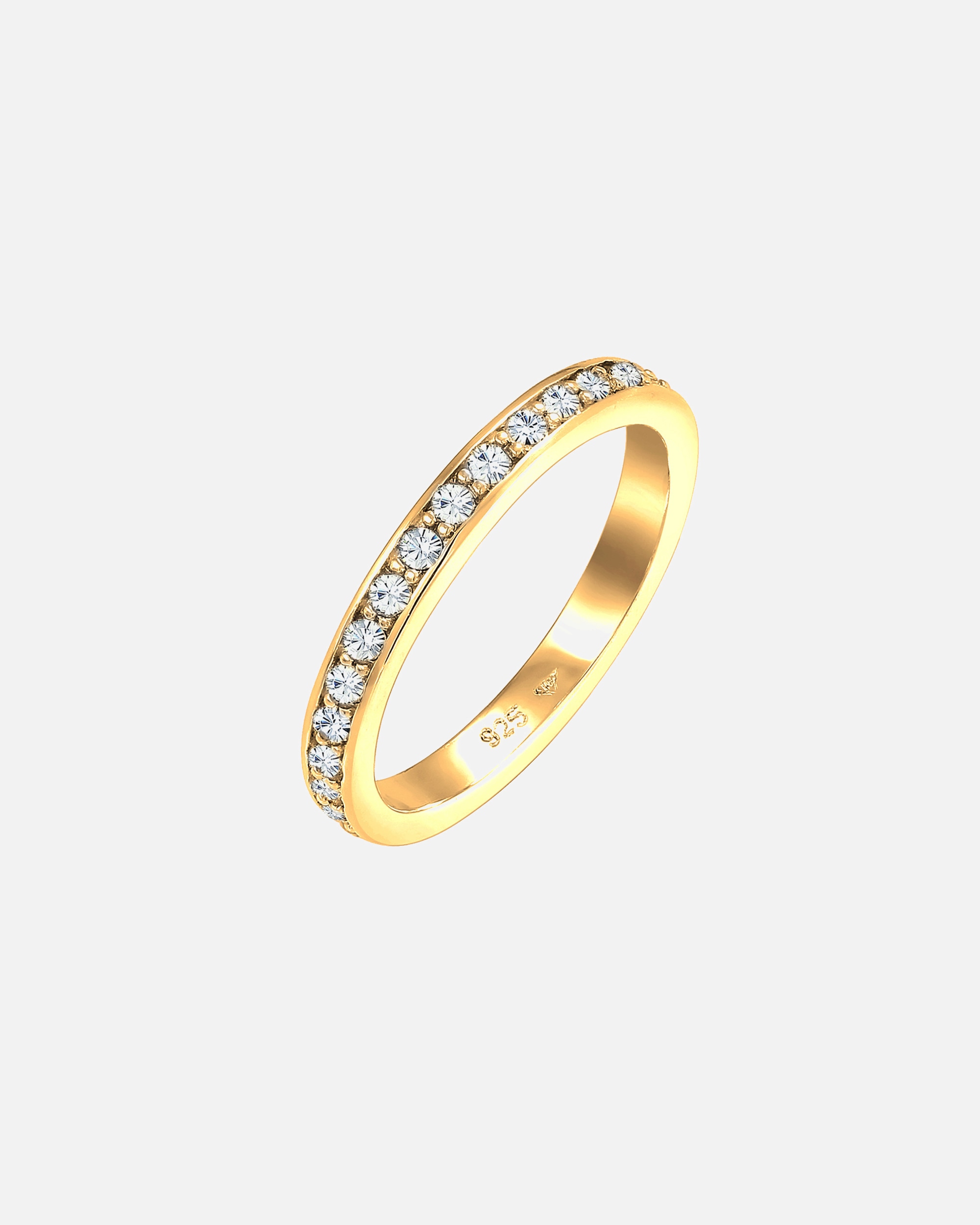 Anello di Femmina Elli Banda Memoire con cristalli in Argento Sterling 925 54