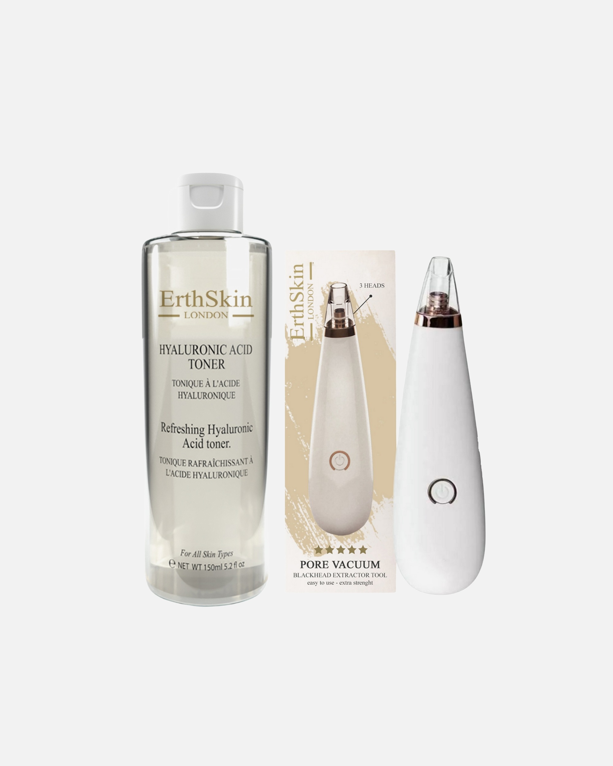 Kit pulizia viso di Femmina ErthSkin London Duo detergente e tonico per i pori 1 pezzo