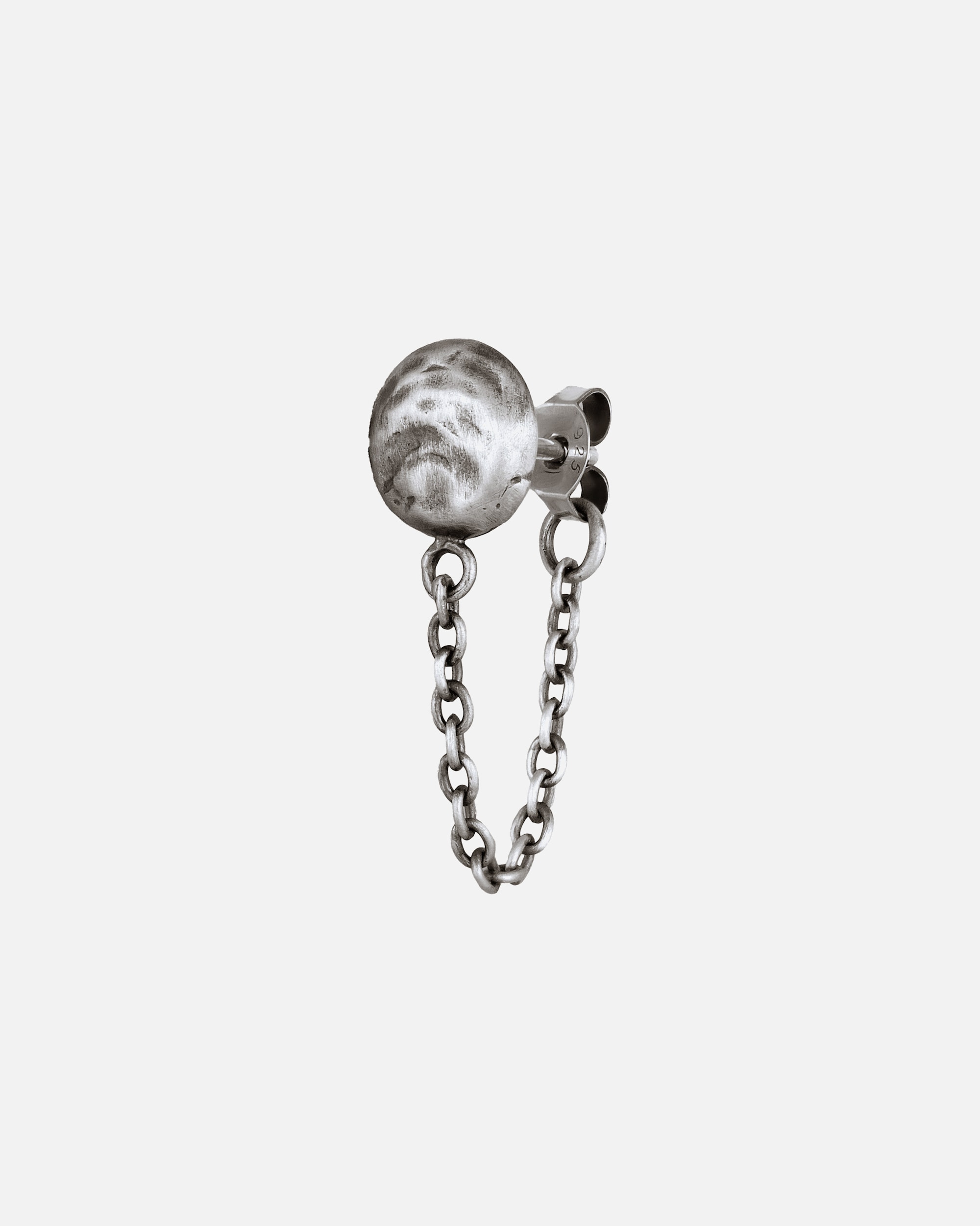Orecchini di Maschio Haze & Glory Default Brand Line Orecchino maschile Cerchio 925 Sterling Silver silberfarben