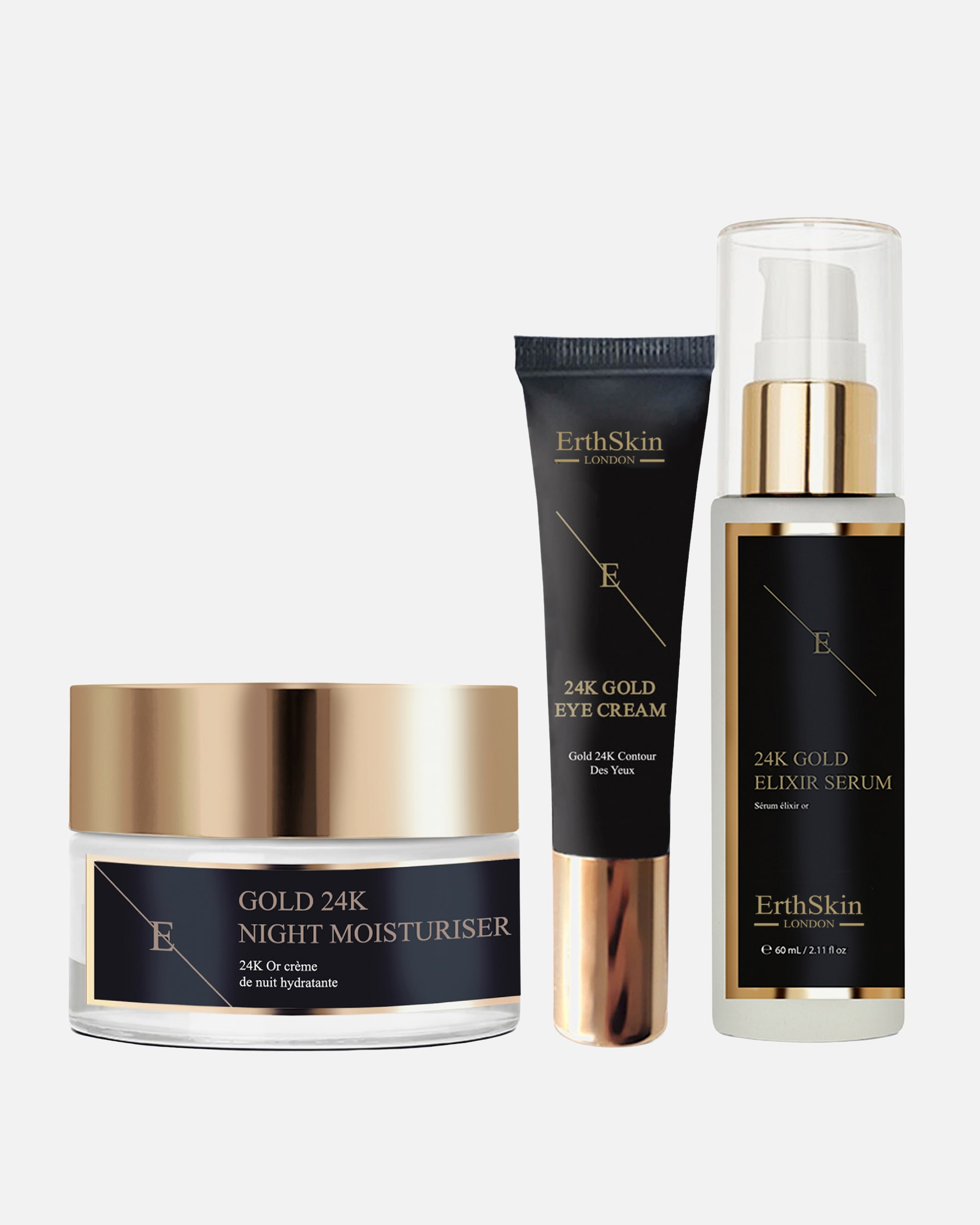 Set cura del viso di Femmina Trio completo in oro 24K 1 pezzo