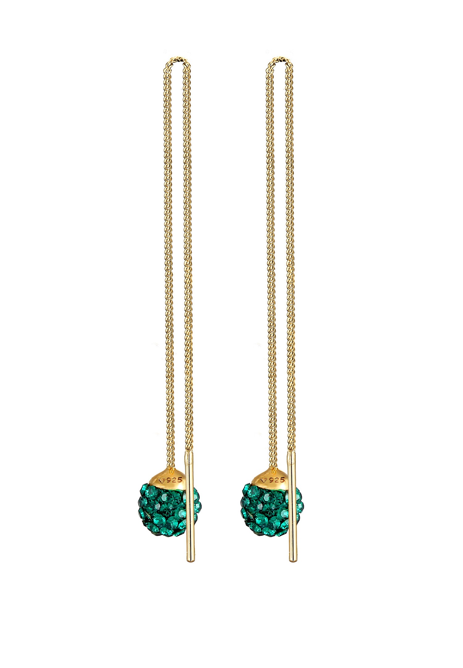 Elli Collana Y-Catena Palla da Donna, con Cristalli in Argento Sterling 925 Elli Collana Y-Catena Palla da Donna, con Cristalli in Argento Sterling 925