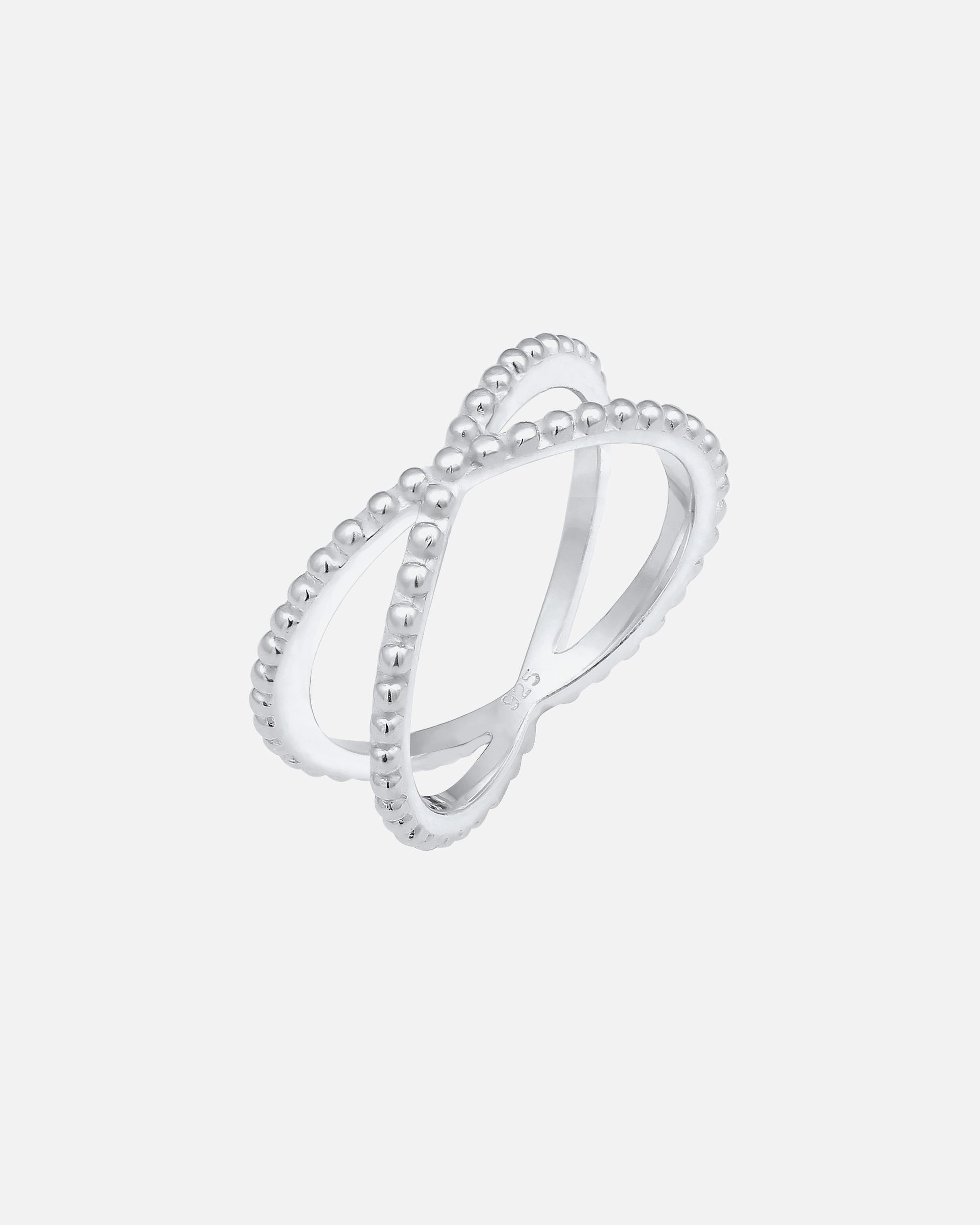 Anello di Femmina Elli Croce Sfera Tendenza Moderno Blogger in Argento Sterling 925 56