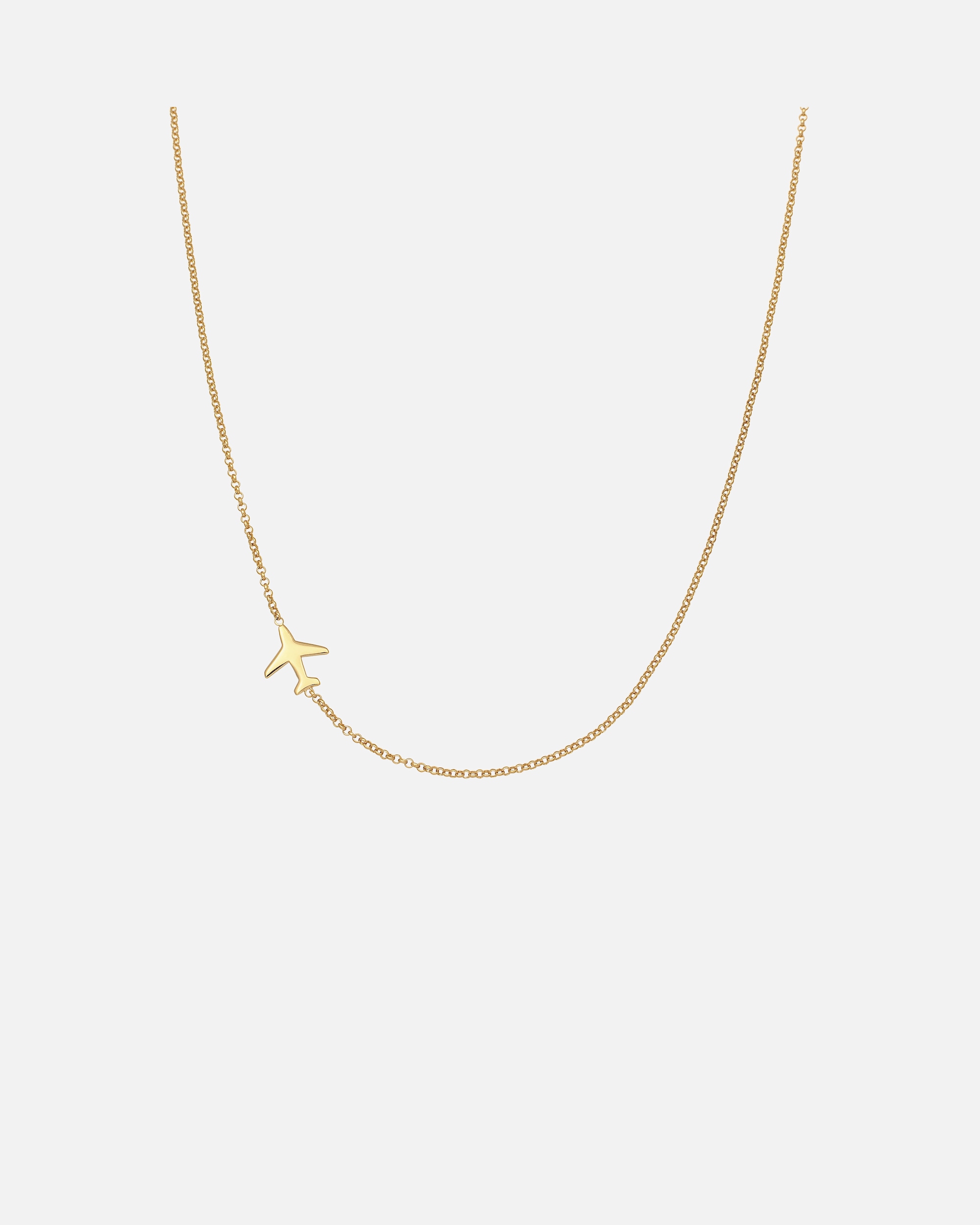 Collana di Femmina Elli Collana con pendente aereo 925 Sterling Silver goldfarben