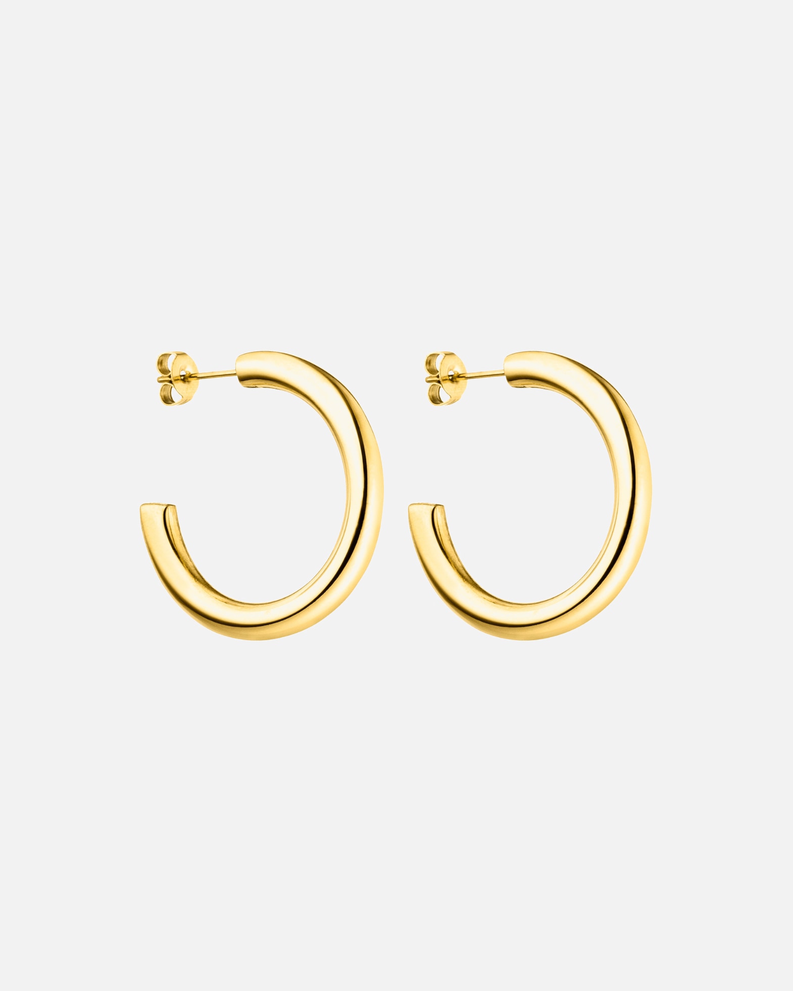 Orecchini di Femmina Purelei Kumu O Orecchini a cerchio 100% acciaio inossidabile Oro