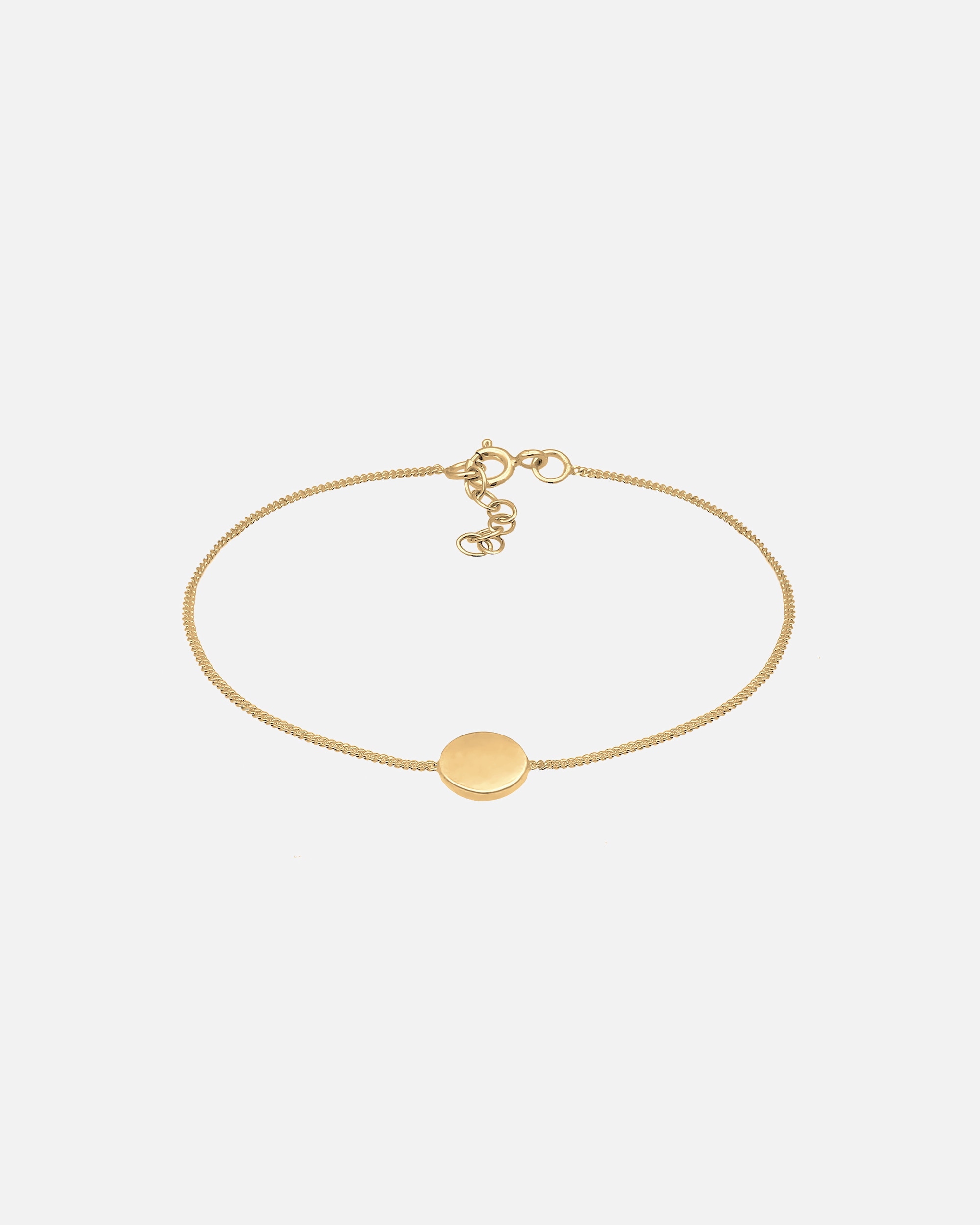 Braccialetto di Femmina Elli Ciondolo Basic Geo in Argento Sterling 925 placcato oro 16