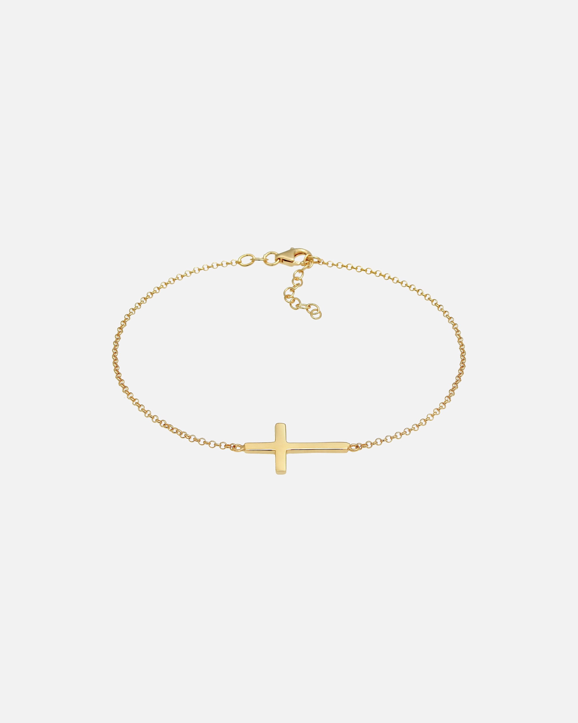 Gioielleria di Femmina Elli Cavigliera croce religione fede filigrana tendenza in argento sterling 925 goldfarben