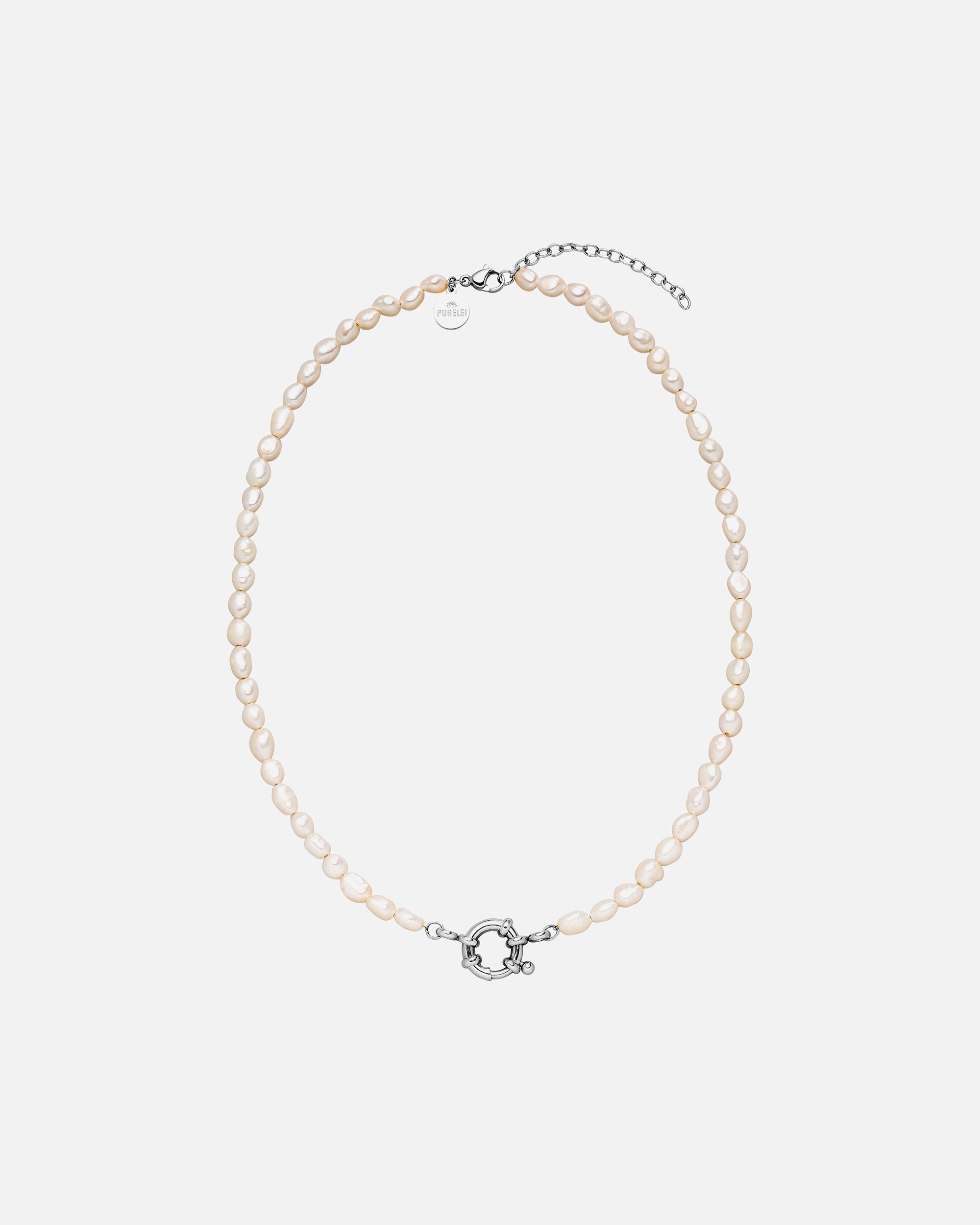 Collana di Femmina Purelei Pearl Charm Collana 100% acciaio inossidabile Argento