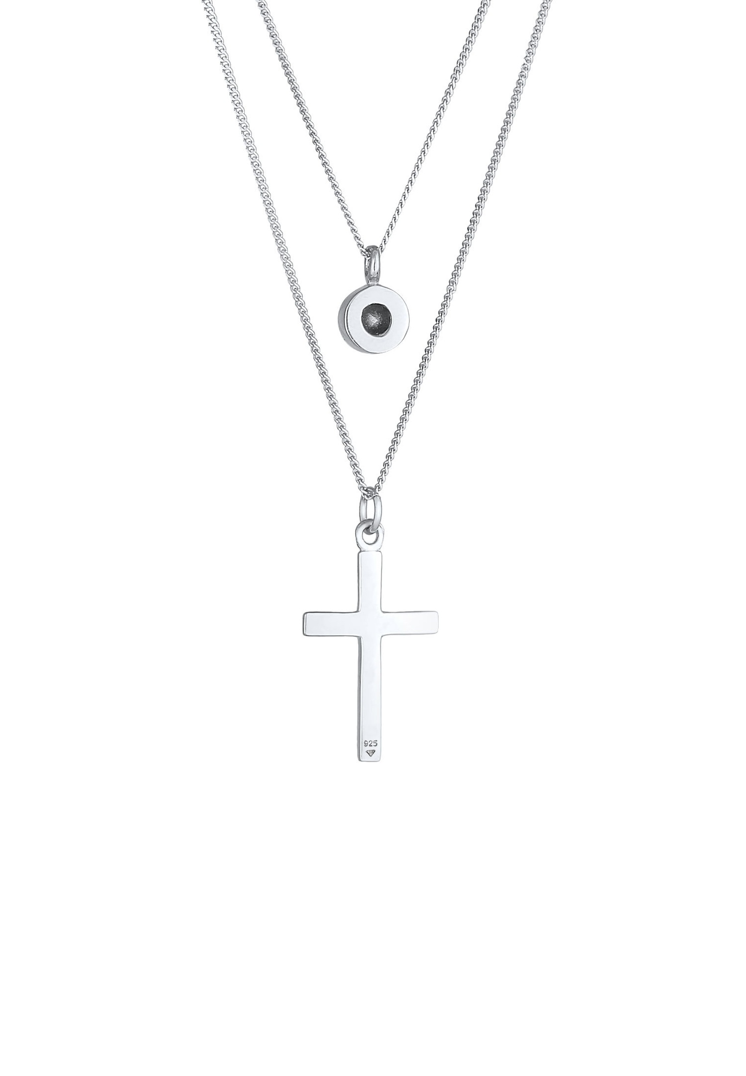 Elli Collana Donna Ciondolo Croce Elegante con Cristalli di Zirconio in Argento Sterling 925 Elli Collana Donna Ciondolo Croce Elegante con Cristalli di Zirconio in Argento Sterling 925