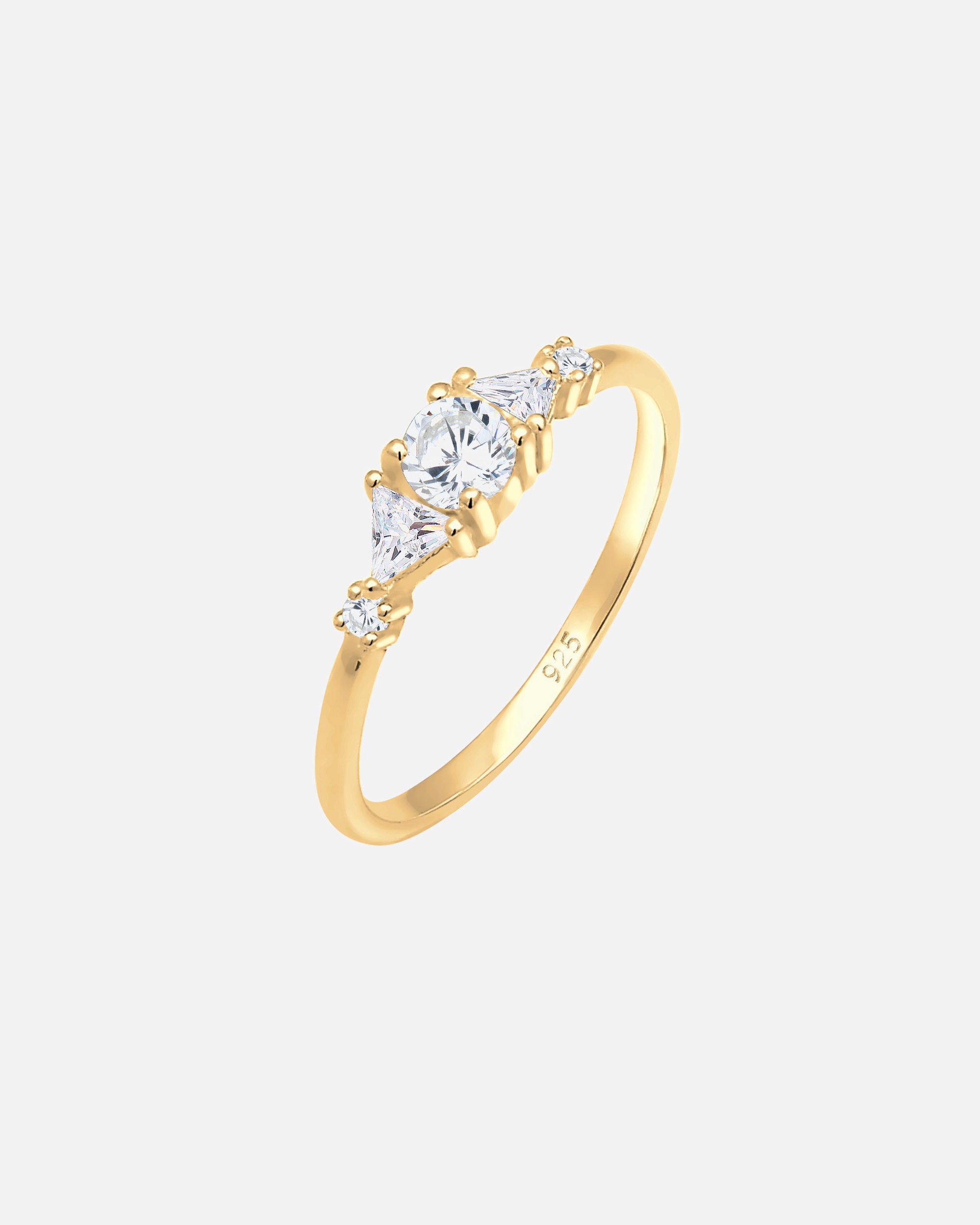 Anello di Femmina Elli PREMIUM Pendente astro con stelle di base Trend Galaxy in argento 925 52