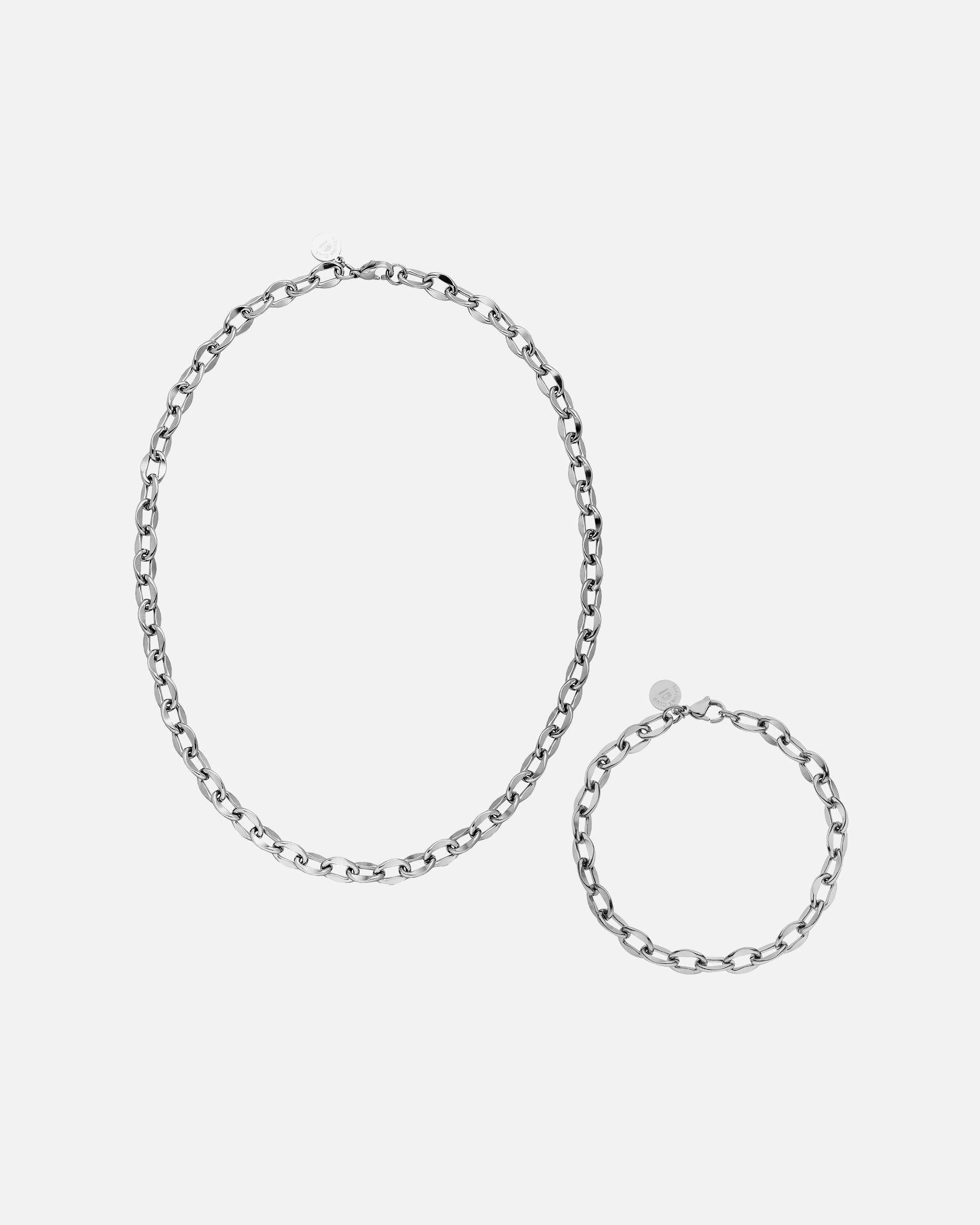 Set Gioielli di Unisex Purelei Flowing Set di gioielli 100% acciaio inossidabile Argento