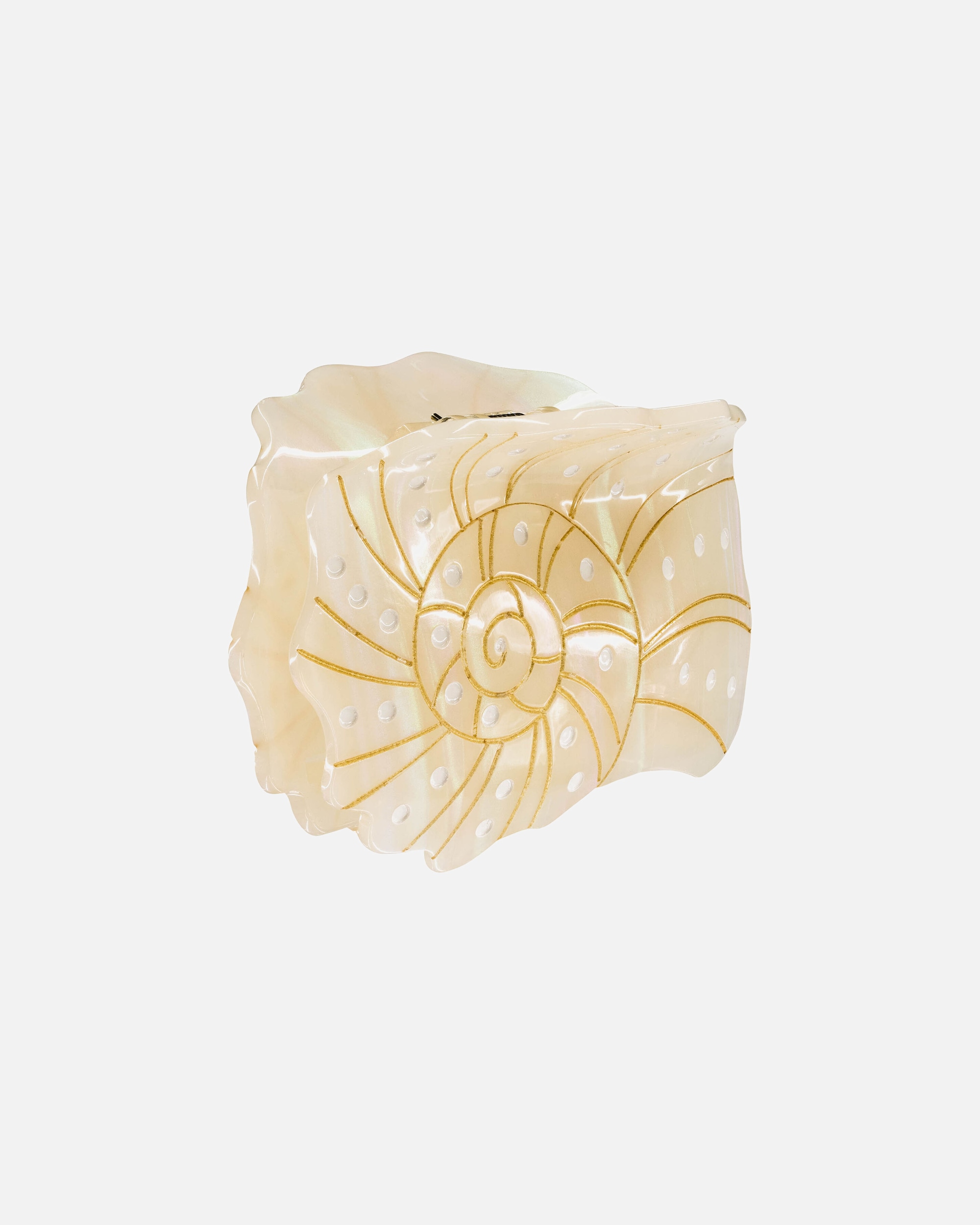 Pinza di Femmina Purelei Seashell Fermaglio per capelli 100% acciaio inossidabile Beige