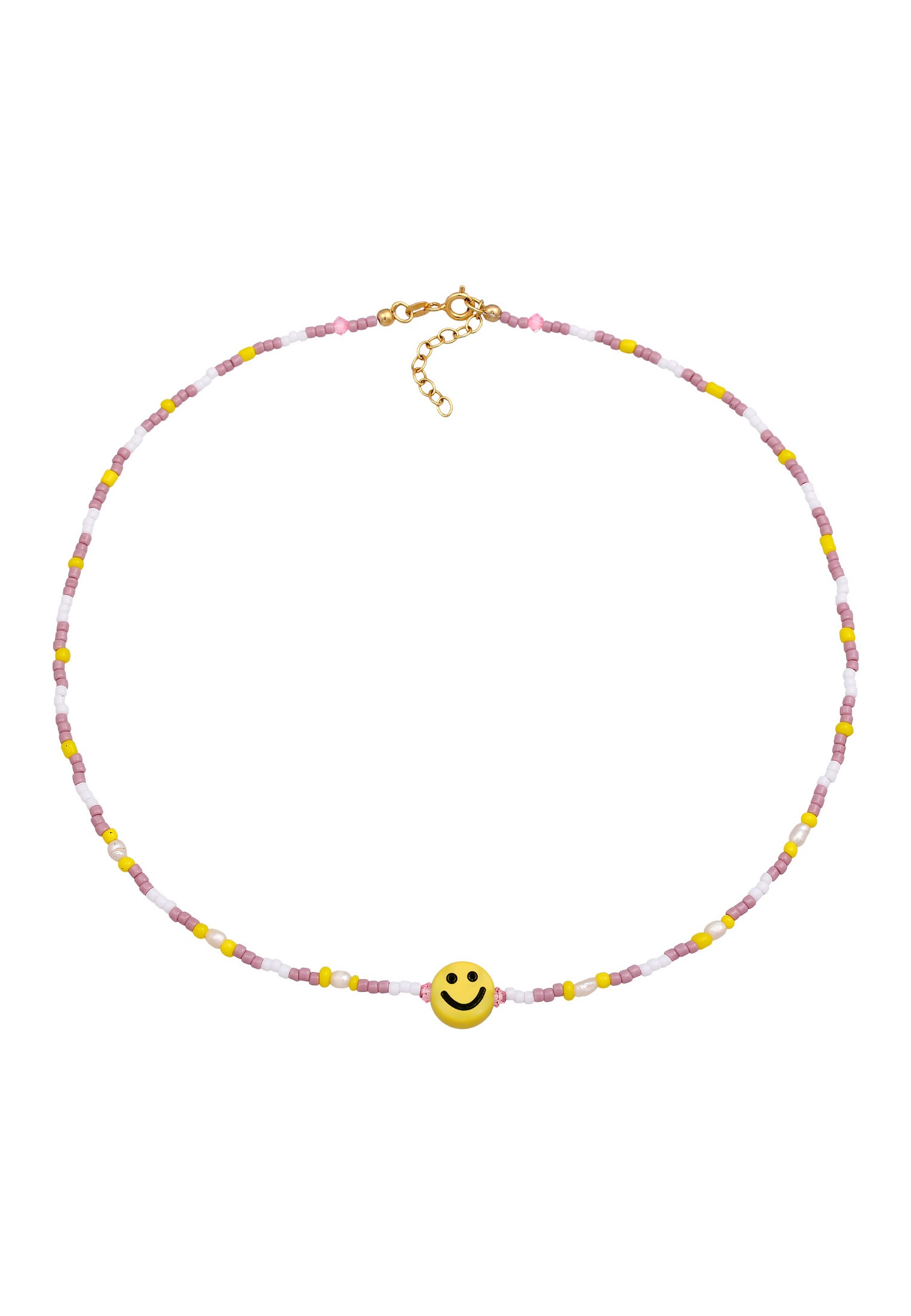Collana con perle coltivate d'acqua dolce, chiusura e pendente in oro bianco 18kt e diamantI Collana con perle coltivate d'acqua dolce, chiusura e pendente in oro bianco 18kt e diamantI
