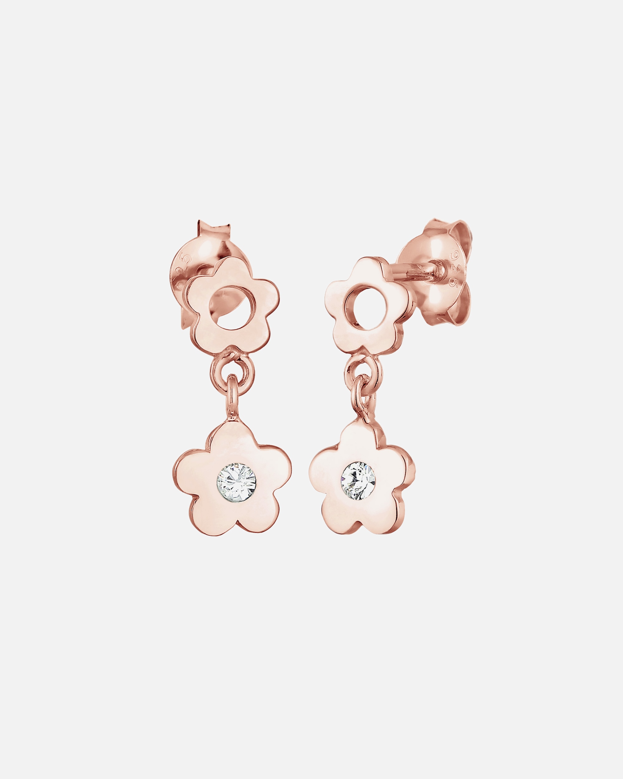 Orecchini di Femmina Elli Orecchini pendenti con cristallo in argento sterling 925 rosefarben