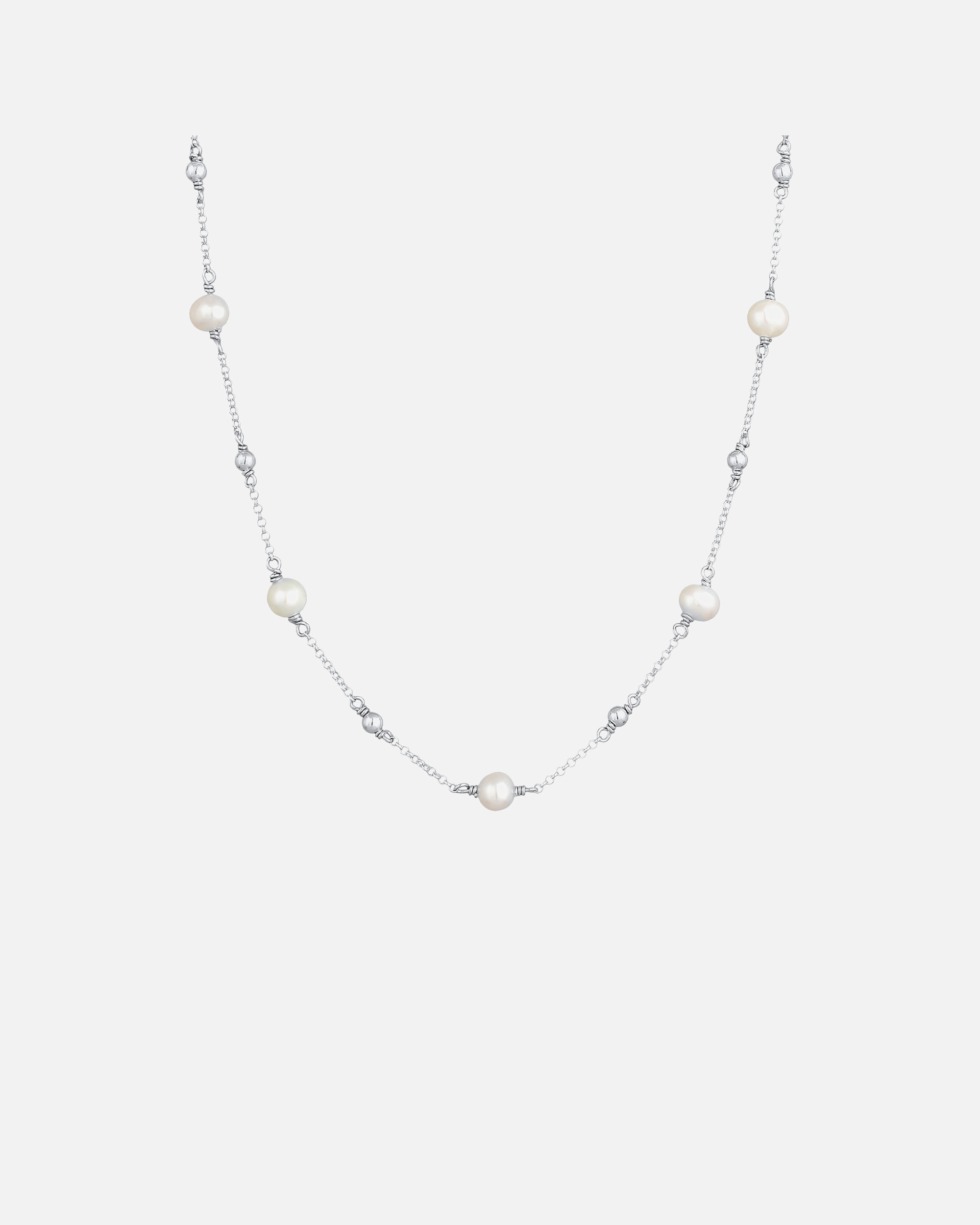 Collana di Femmina Elli Sfere Filigrana con perle coltivata d'acqua dolce in Argento Sterling 925 placcto oro 50