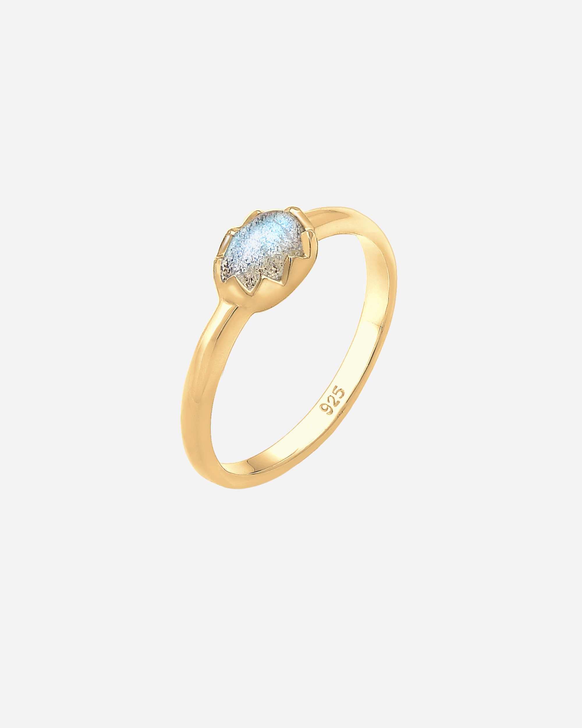 Anello di Femmina Elli Vintage Look Basic con Gemma di Labradorite in argento sterling 925 52