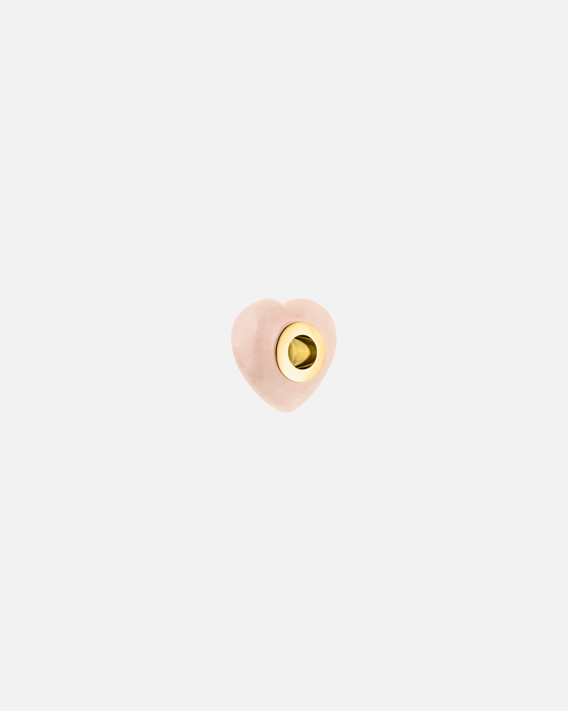 Pendente di Unisex Purelei LEI Rosequarz Heart Ciondolo 100% acciaio inossidabile Oro