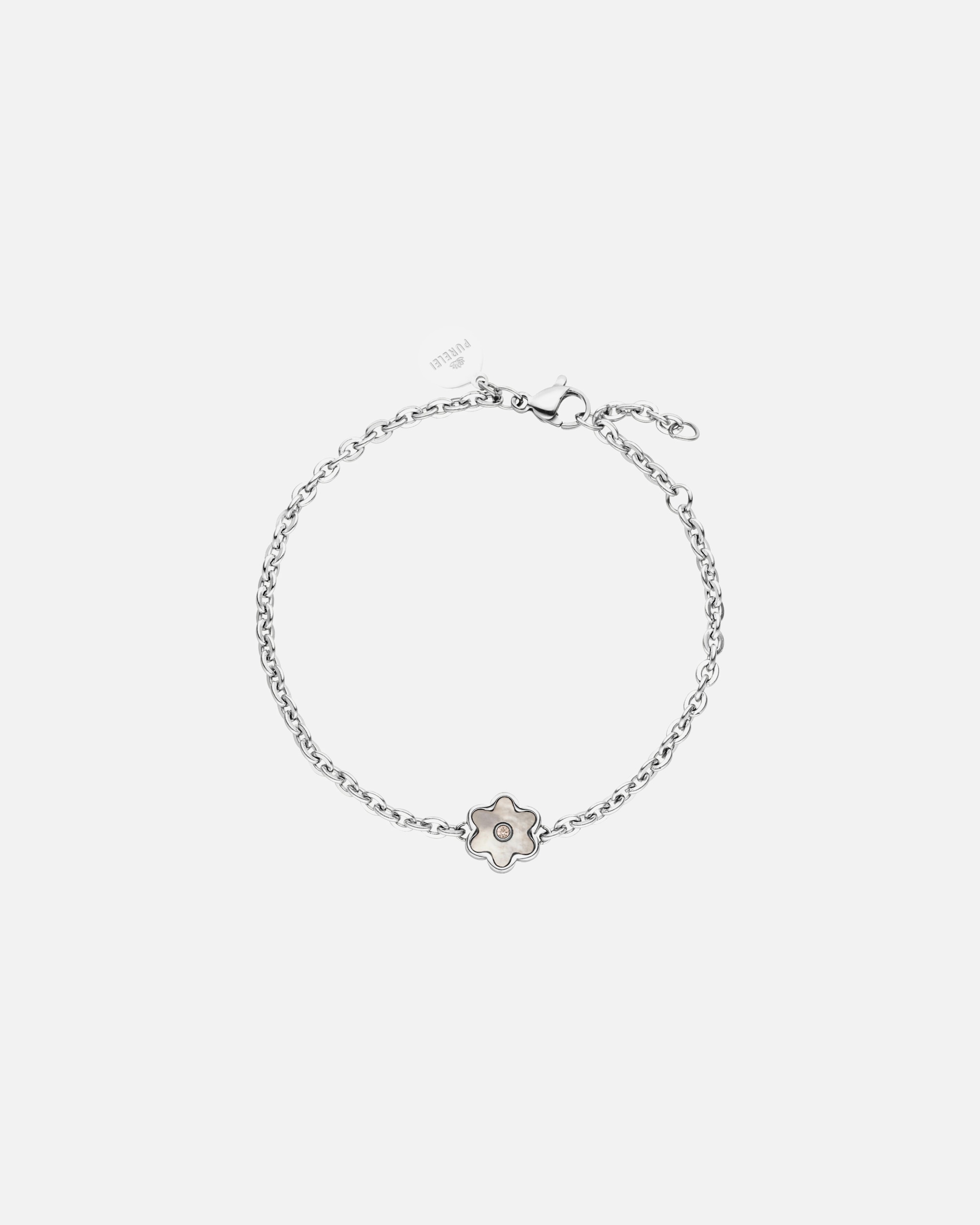 Braccialetto di Femmina Purelei Flourish Bracciale 100% acciaio inossidabile Argento