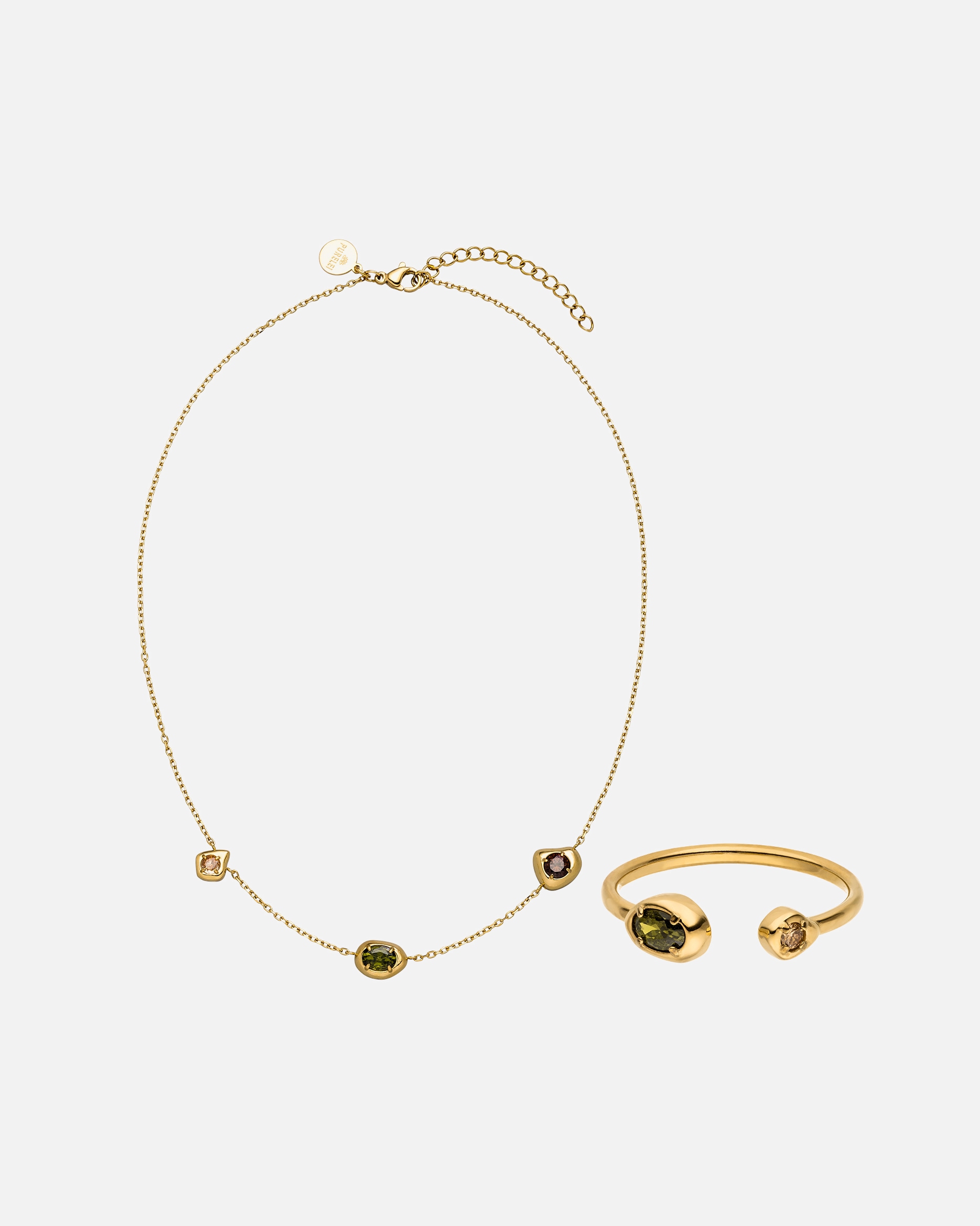 Set Gioielli di Unisex Purelei Illume Set di gioielli 100% acciaio inossidabile Oro