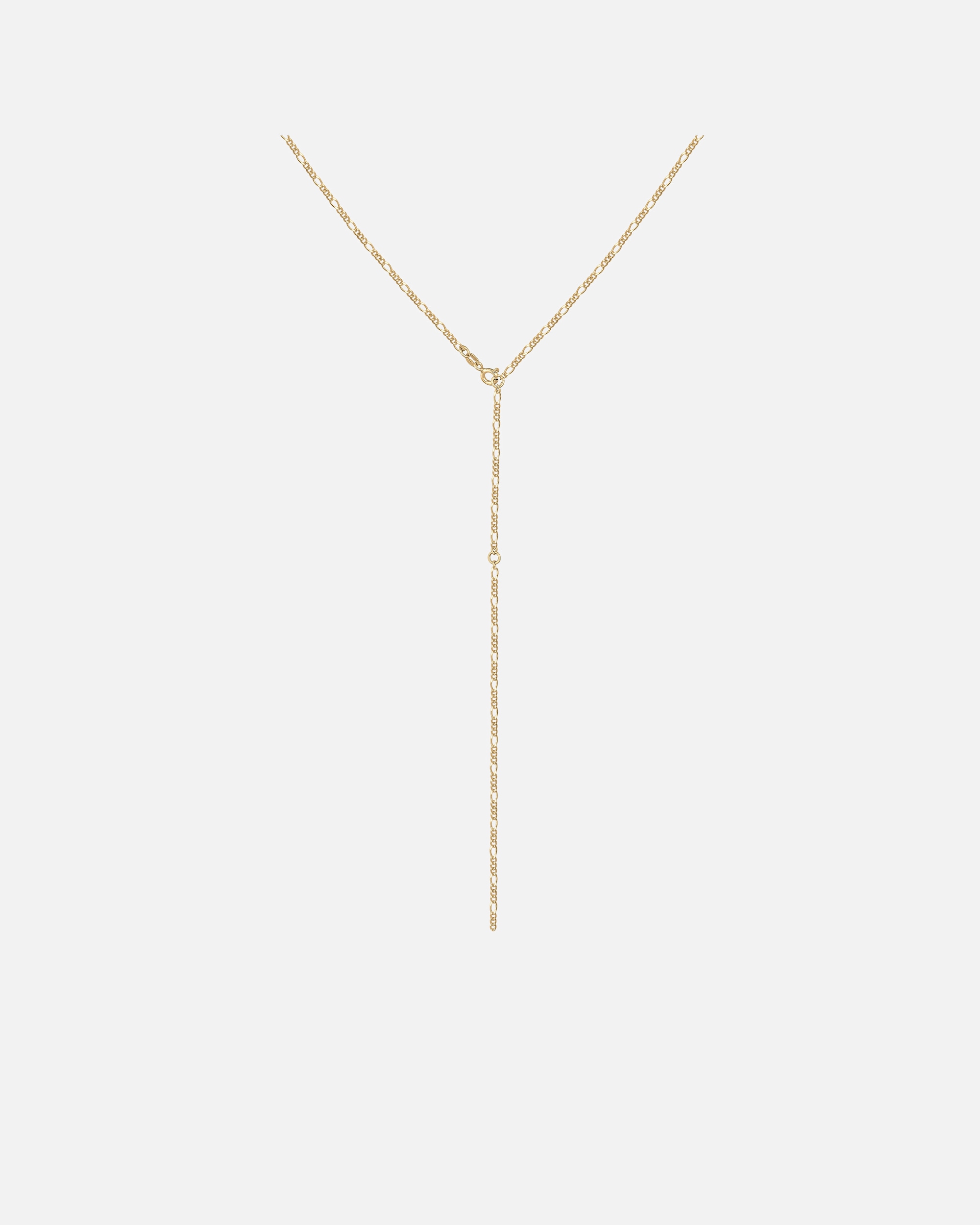 Collana di Femmina Elli Figaro Catena a Y Tendenza Regolabile in Argento Sterling 925 goldfarben